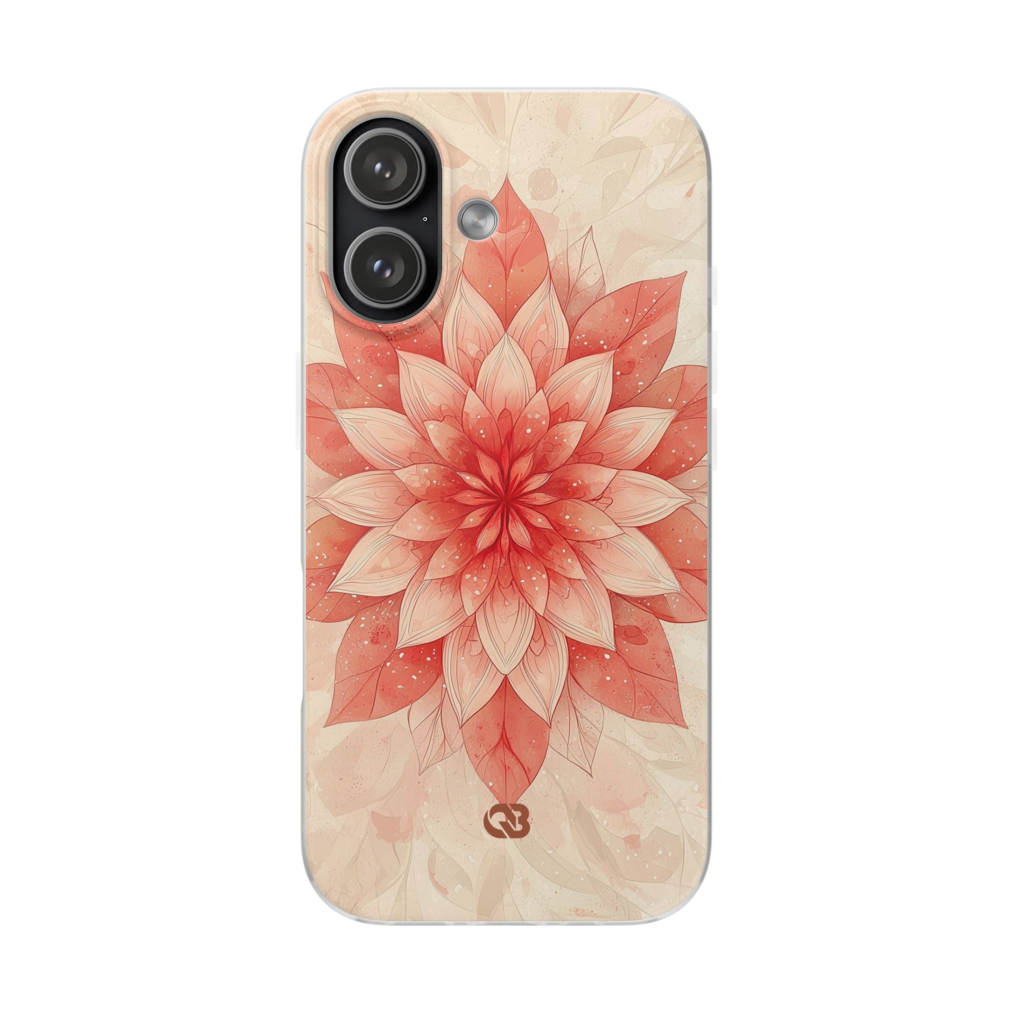 Coral Layered Bloom · Soft Phone Case for iPhone