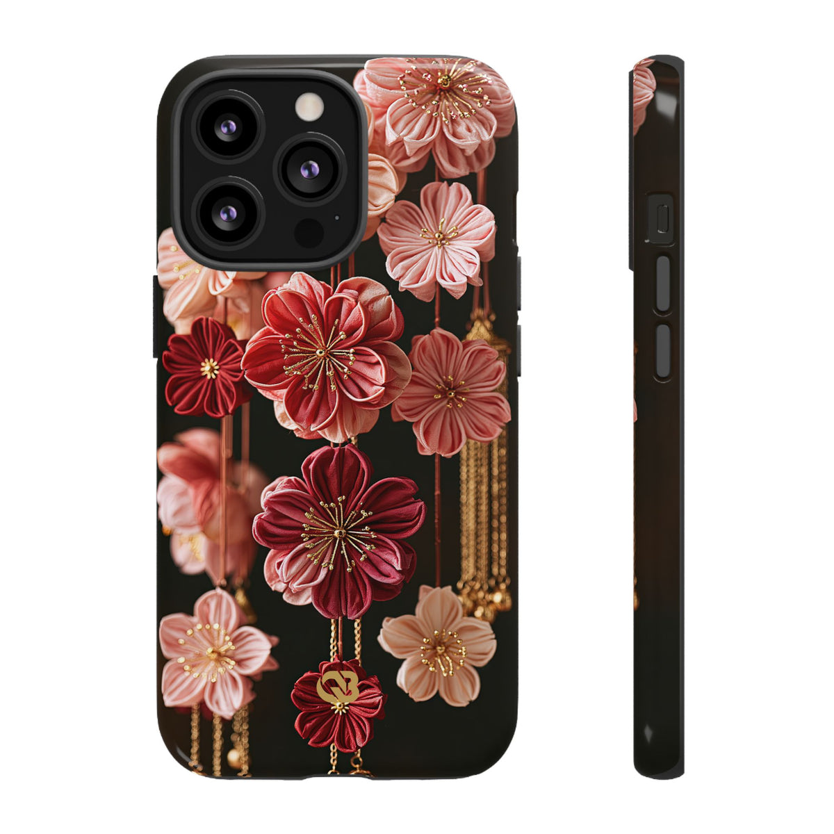 Silk Blossom Kanzashi · Tough Phone Case for iPhone · Pink