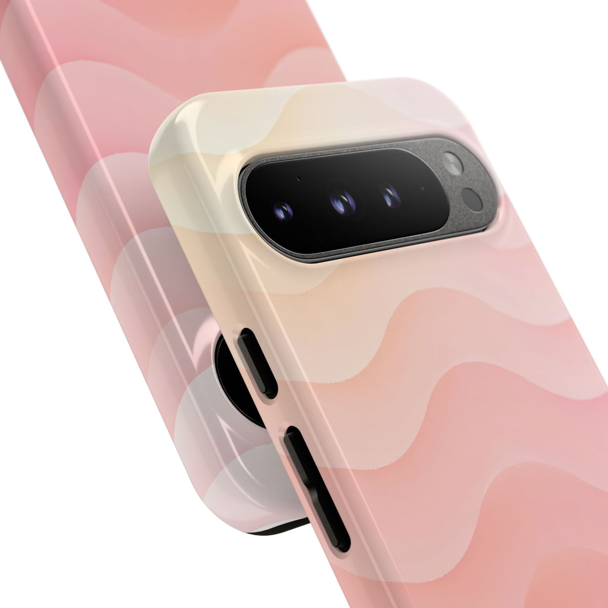Blush Horizon Waves · Tough Phone Case for Pixel · Pink
