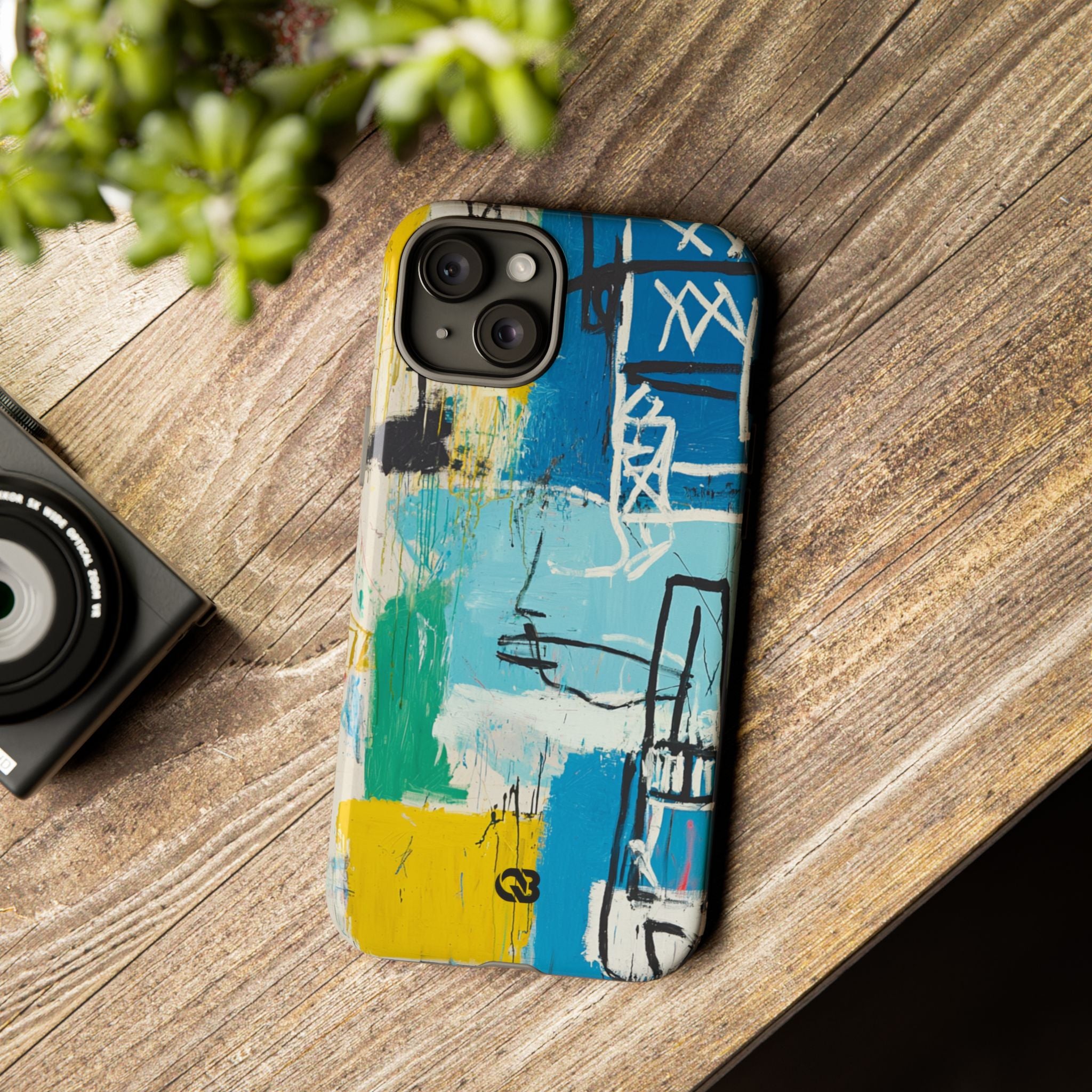 Azure Urban Scribble · Tough Phone Case for iPhone