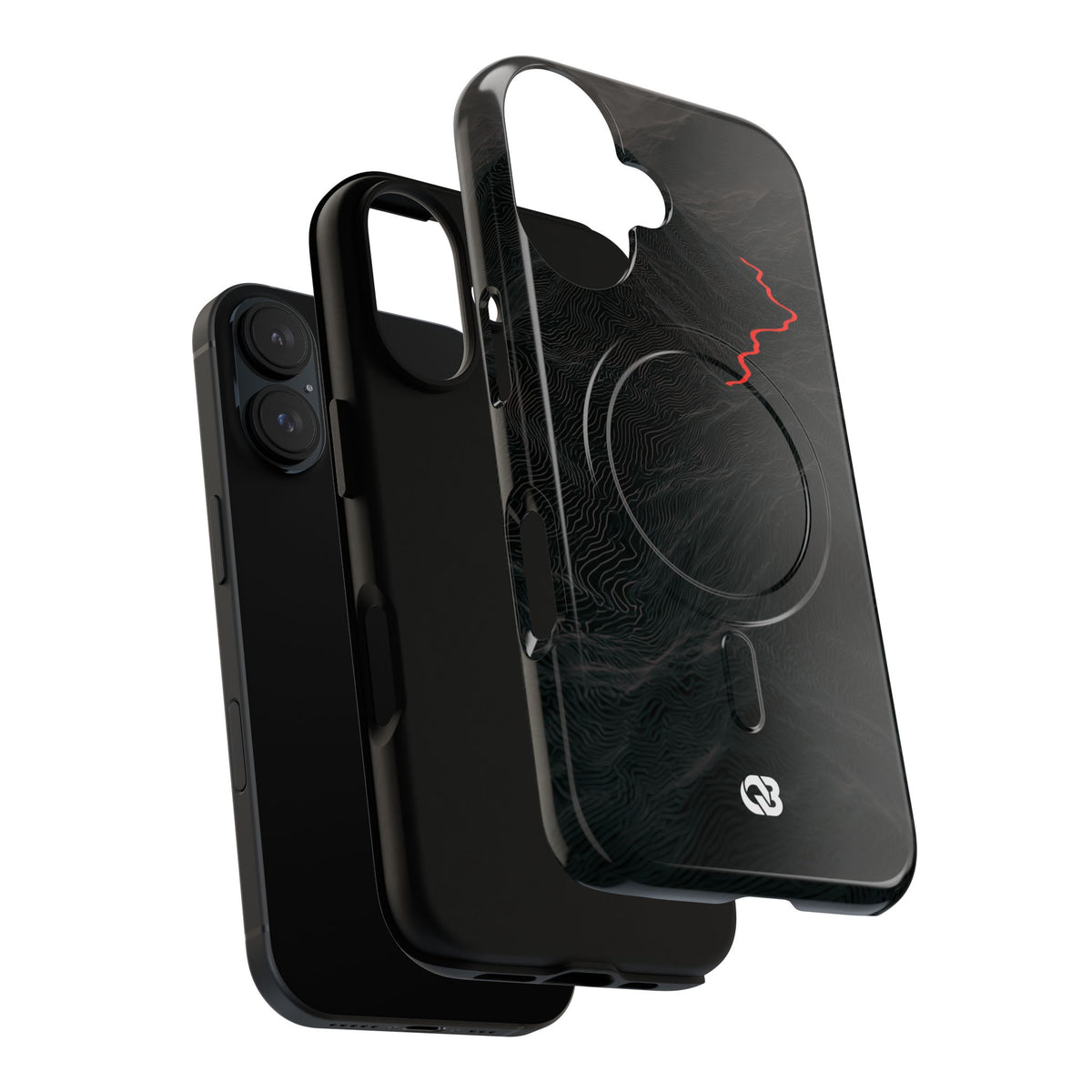 Crimson Ridge Pass · Tough 2.0 Magnetic Phone Case for iPhone · Black