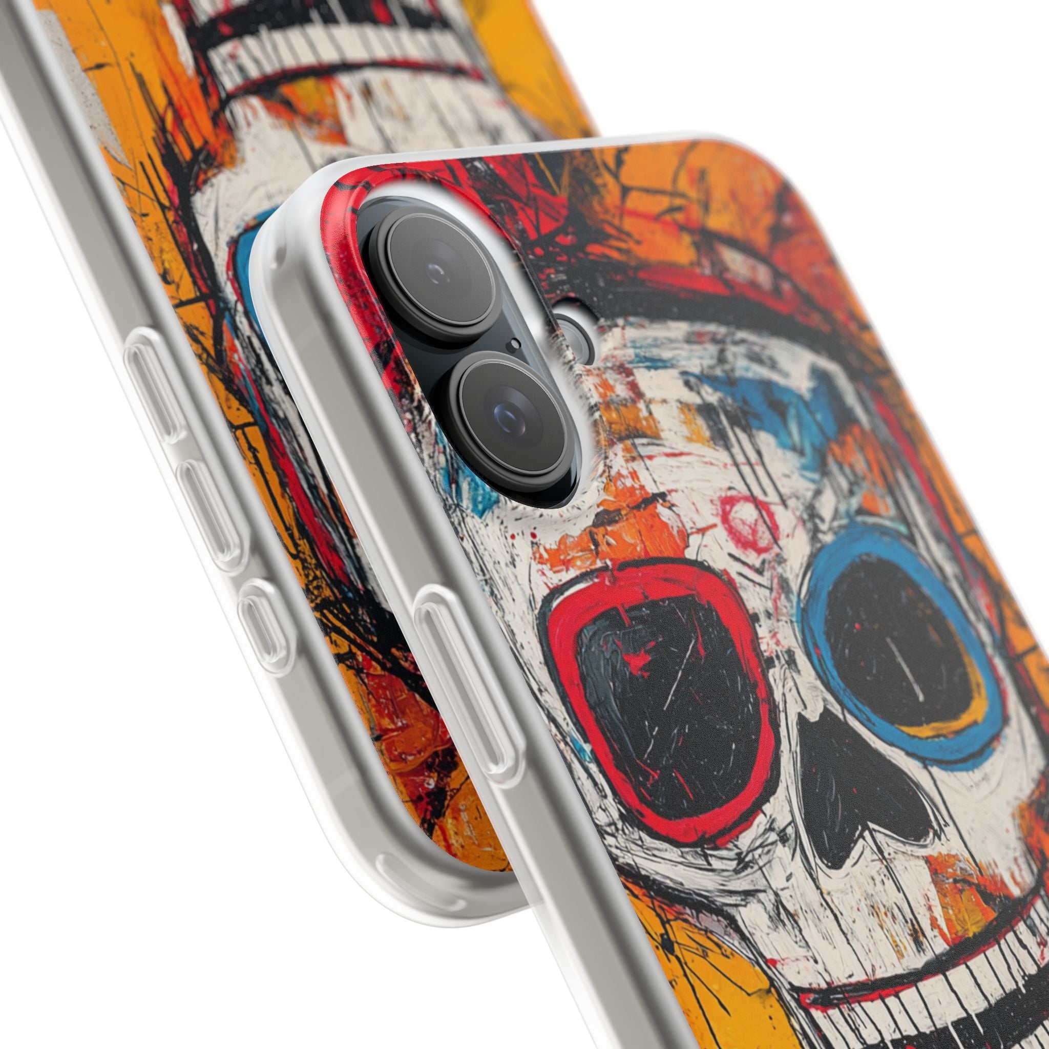 Vivid Graffiti Skull · Soft Custodia per iPhone