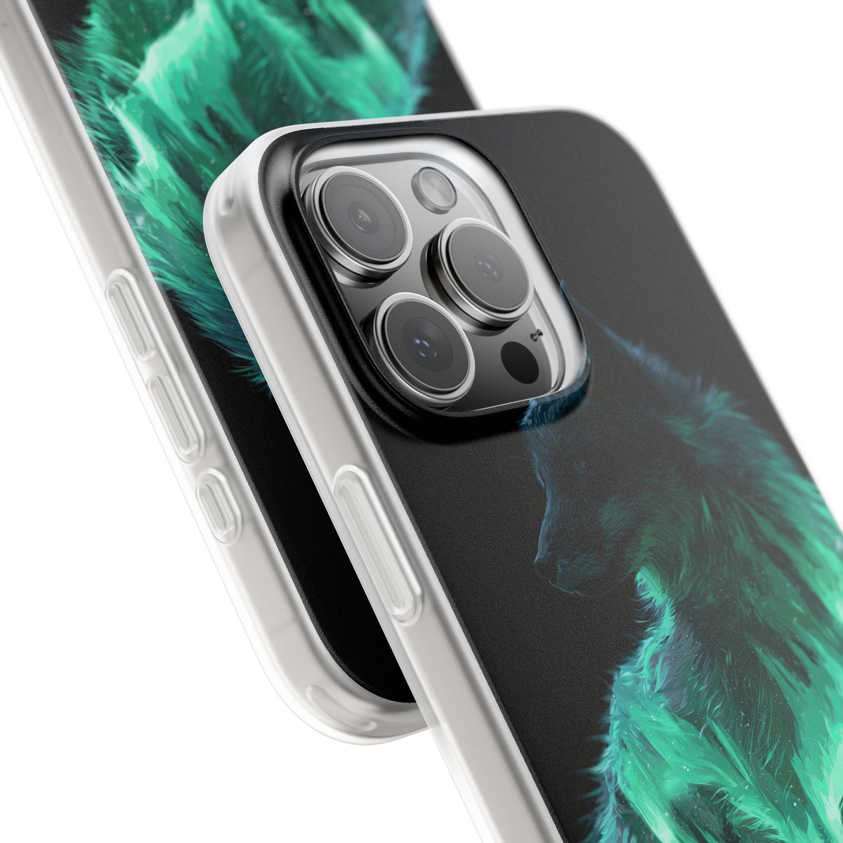 Nordic Aurora Fox · Lite Phone Case for iPhone · Teal