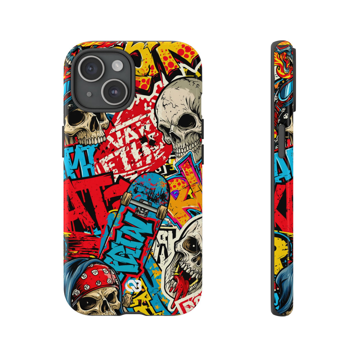 Skate Skull Riot · Tough Phone Case for iPhone · Red