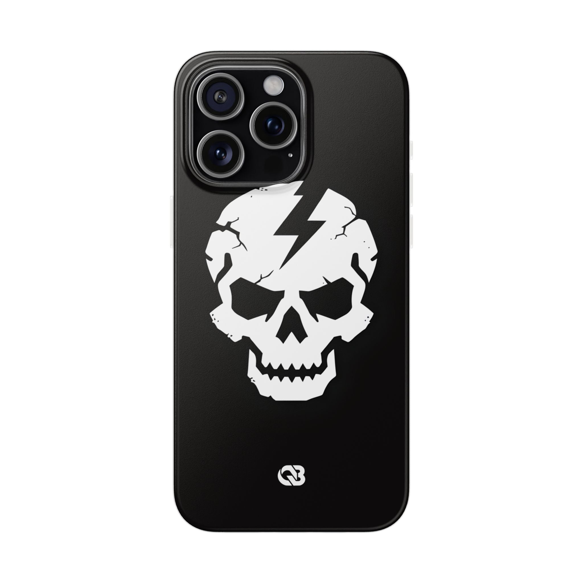 Shattered Bolt Skull · Soft Phone Case for iPhone