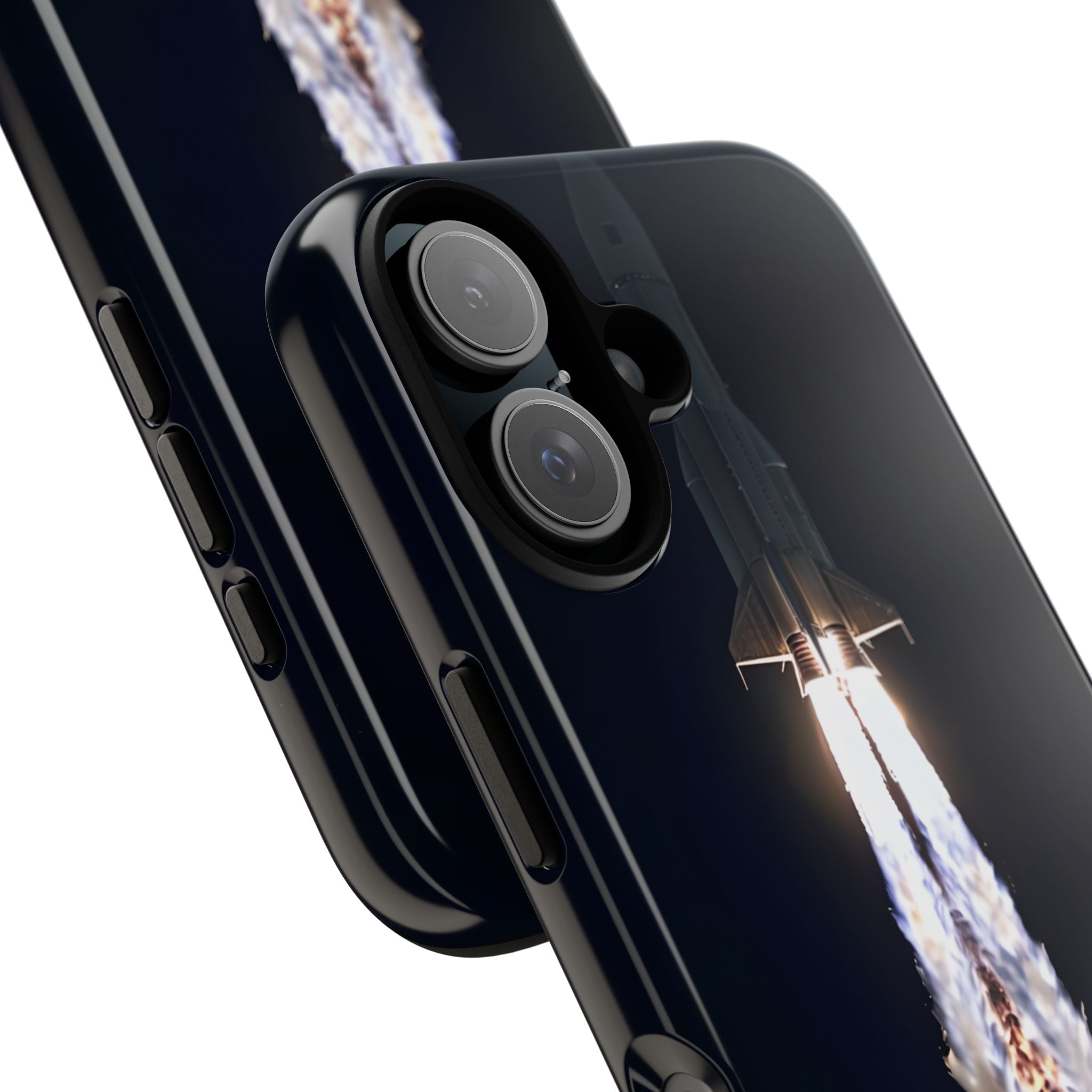 Obsidian Rocket Ascent · Tough Phone Case for iPhone