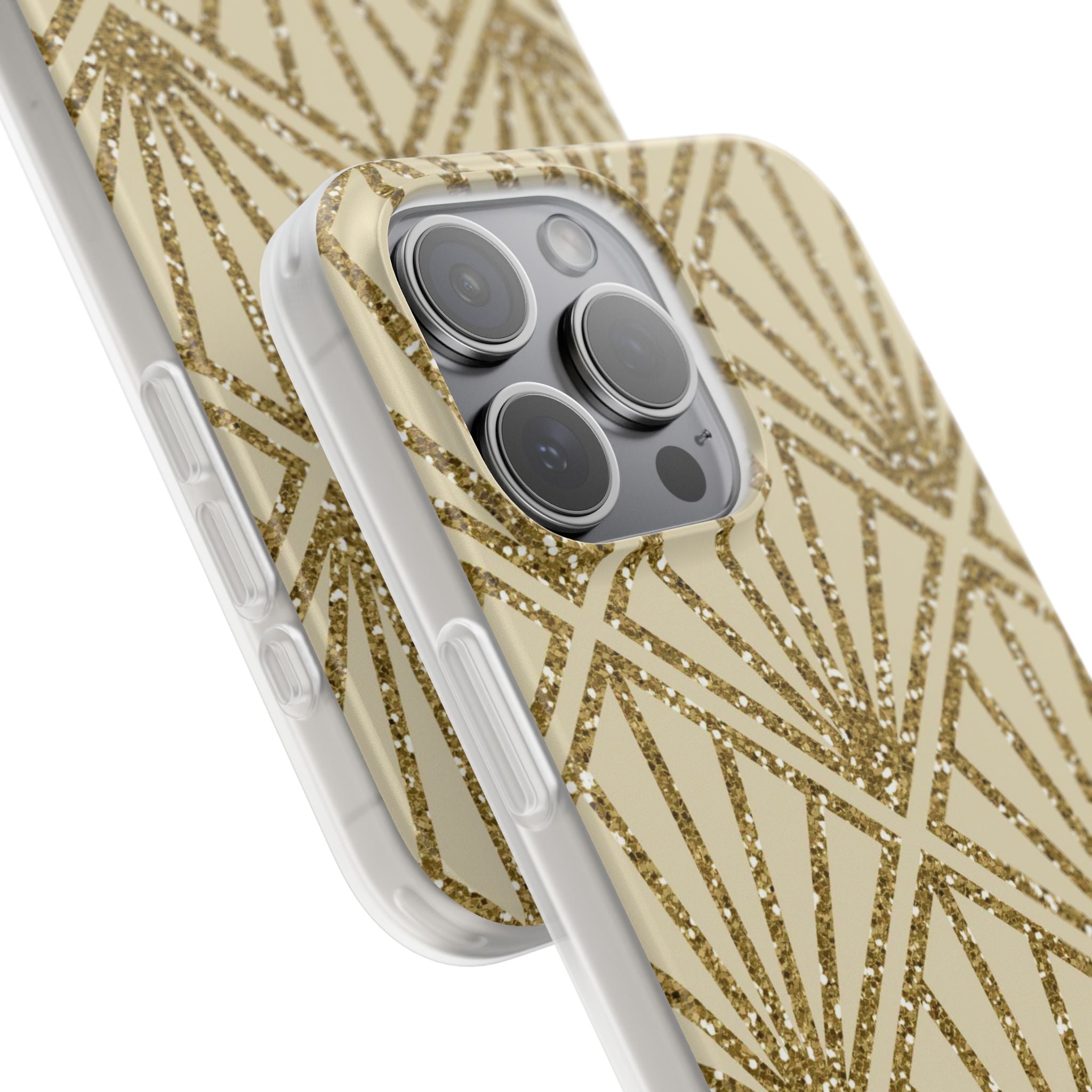 Gold Diamant Glanz iPhone 15 Pro Max Case - Soft