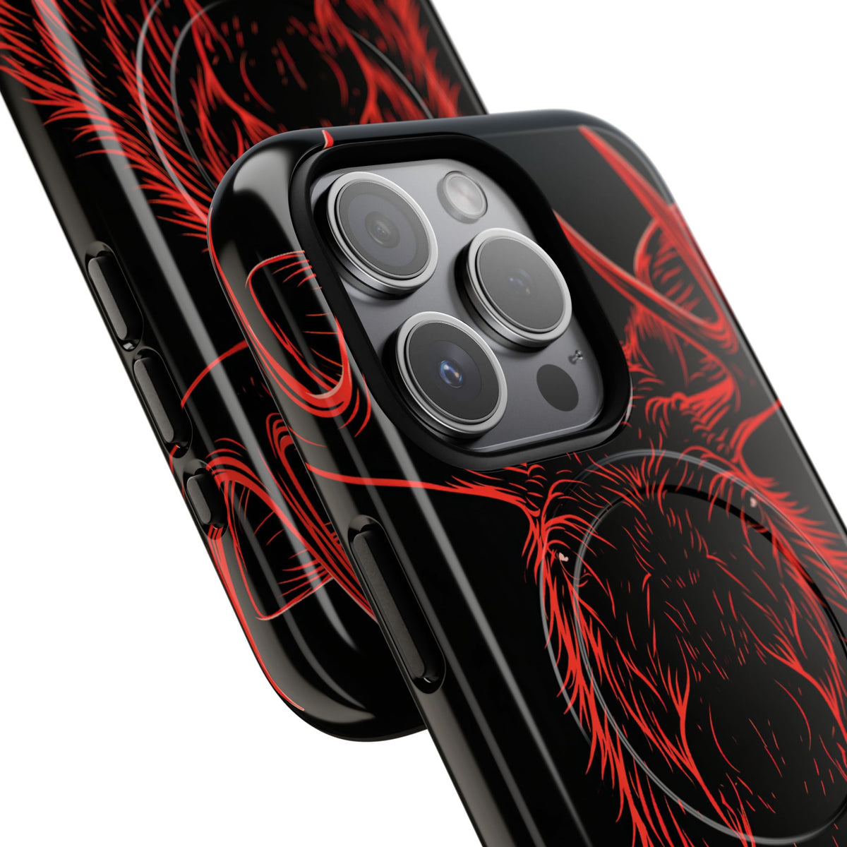 Nordic Moose Contour · Tough 2.0 Magnetic Phone Case for iPhone · Red