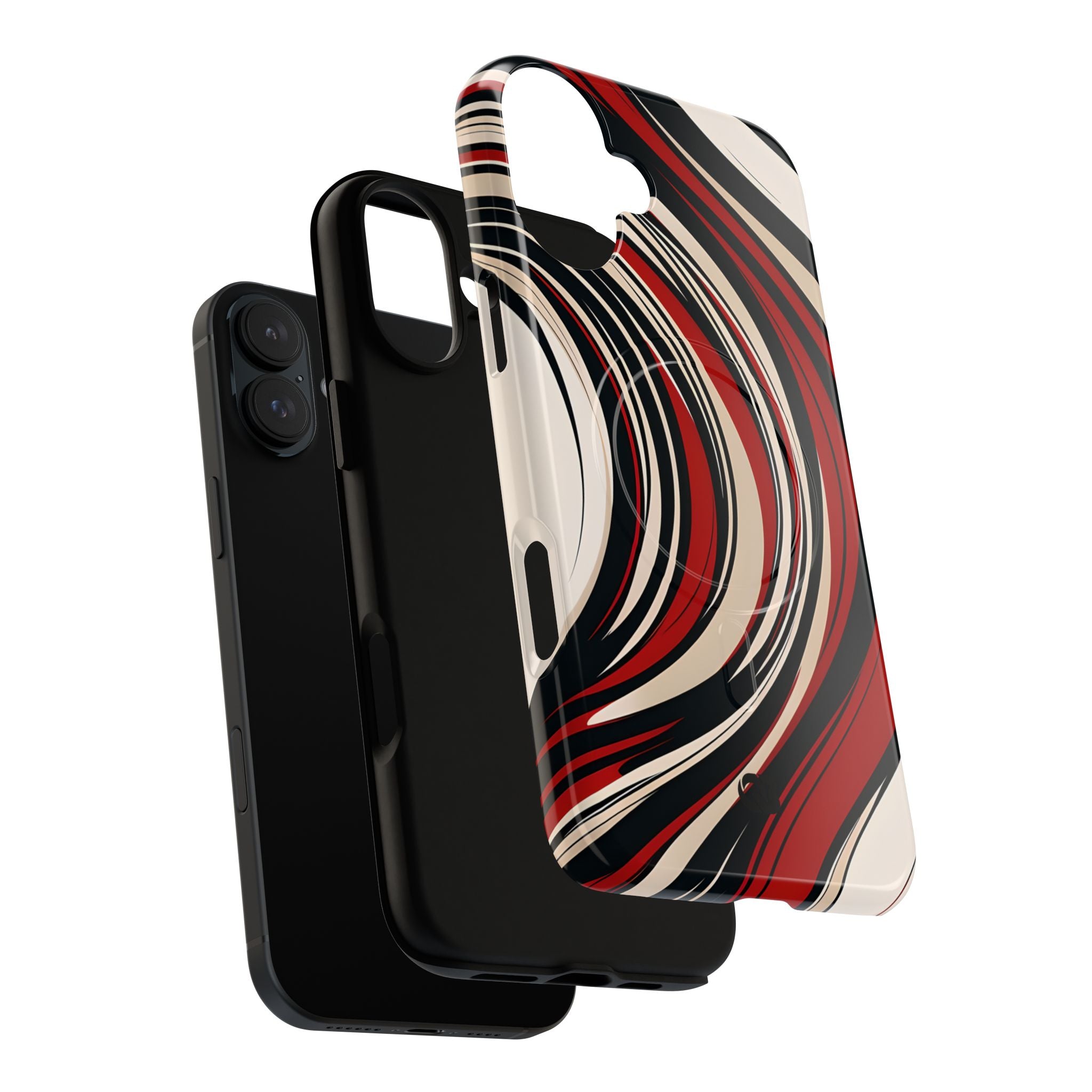 Crimson Flow Waves · Tough+ Magsafe