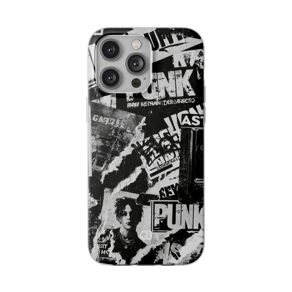 Underground Punk Collage · Lite Phone Case for iPhone · Black