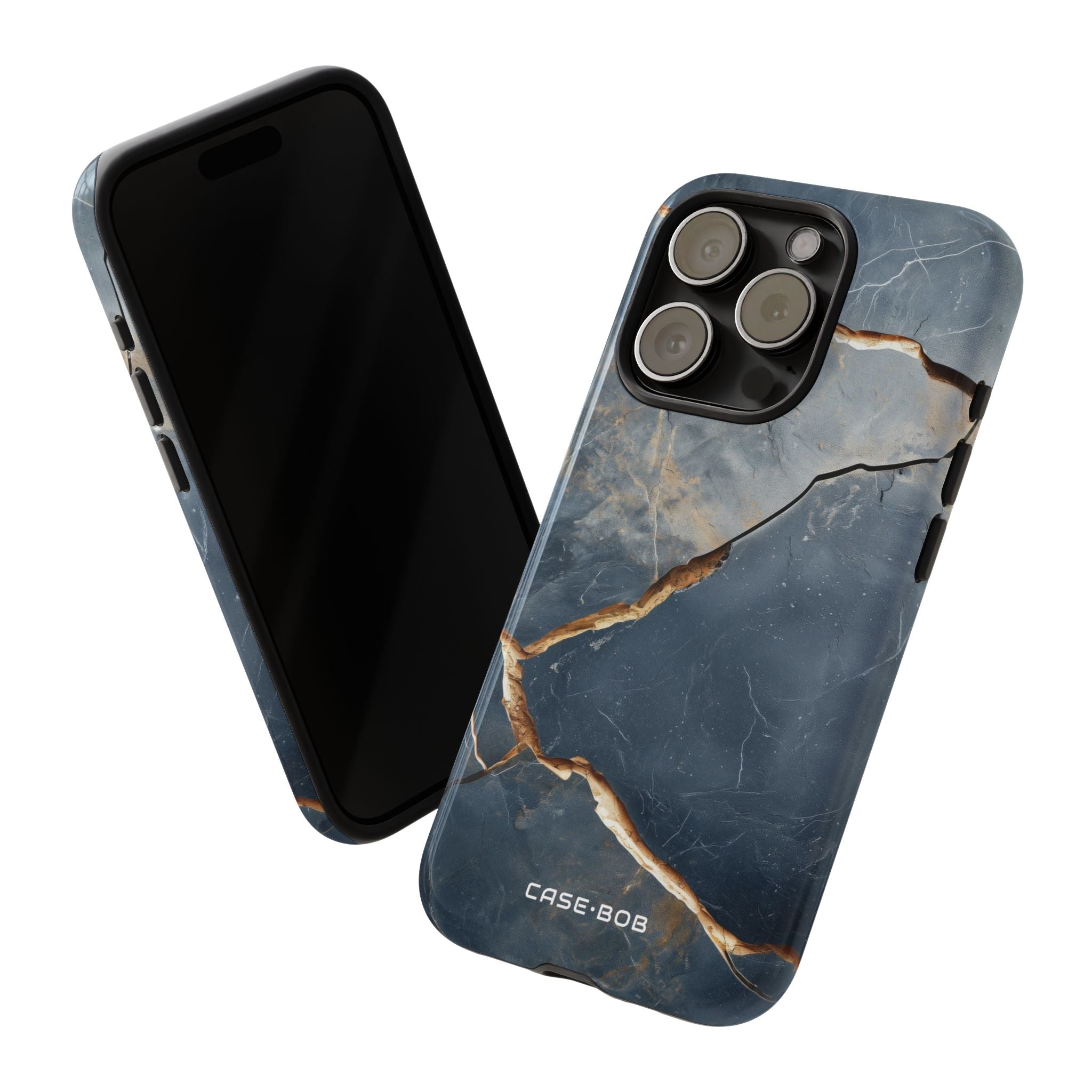 Gezackte Ader Navy iPhone 15 Pro Case - Tough