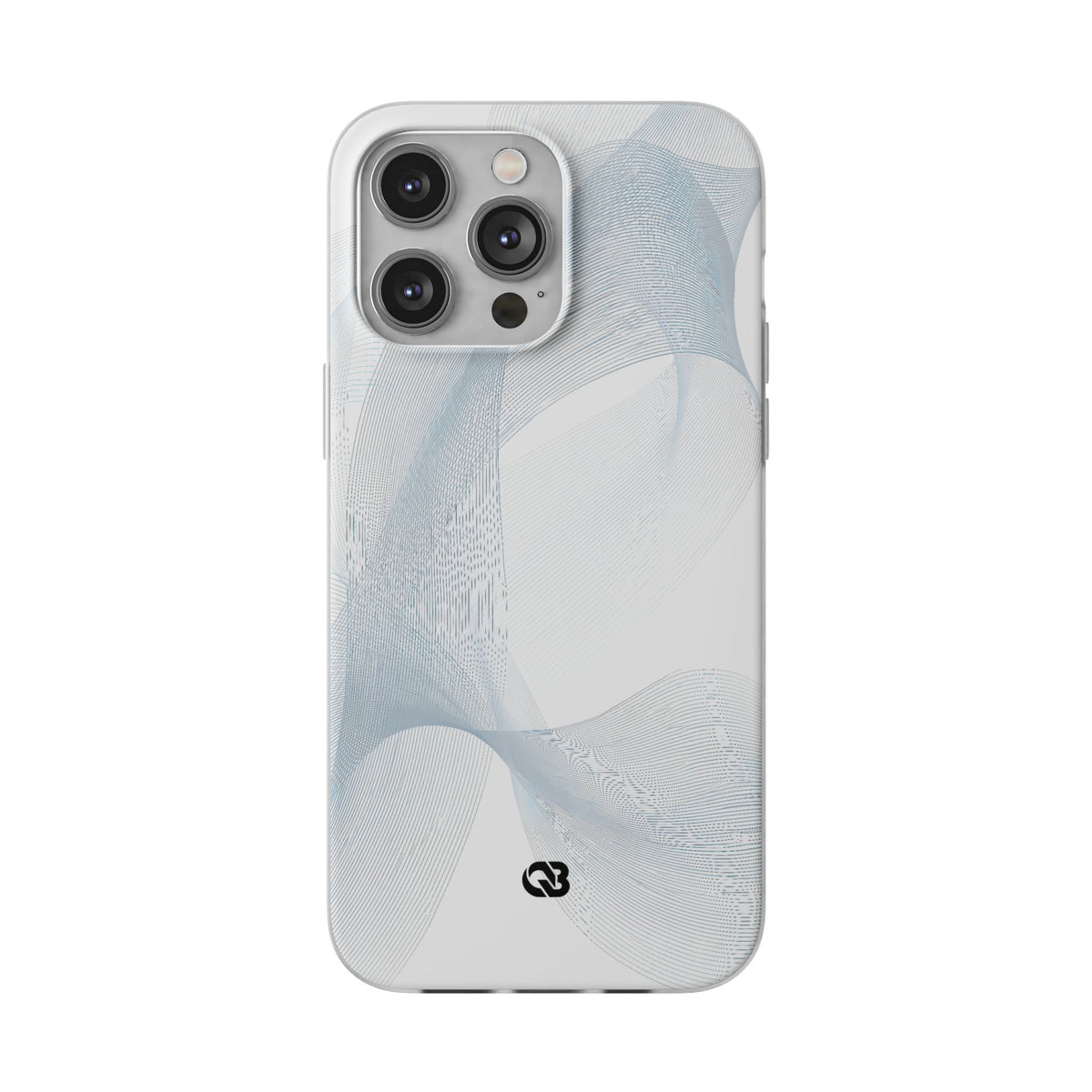 Glacial Contour Waves · Lite Phone Case for iPhone · White