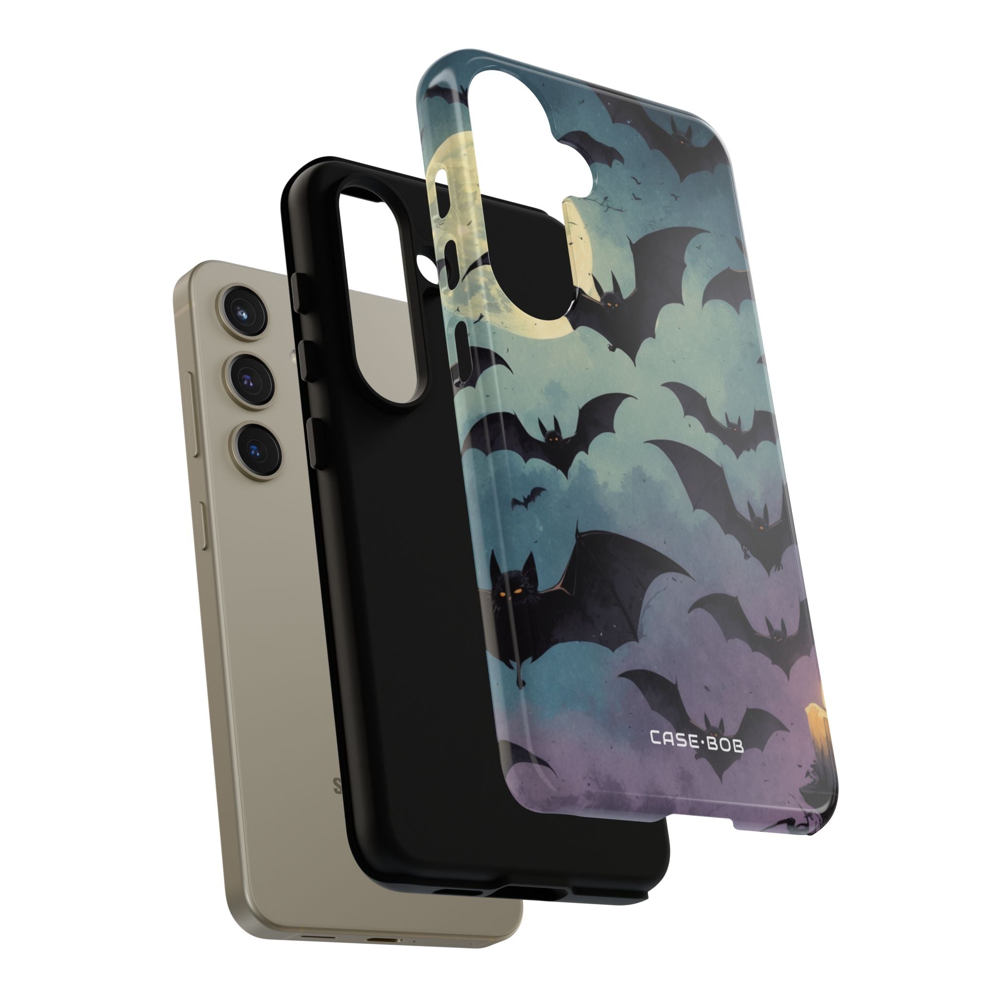 Glowing Bat Swarm Samsung S24 Case - Tough