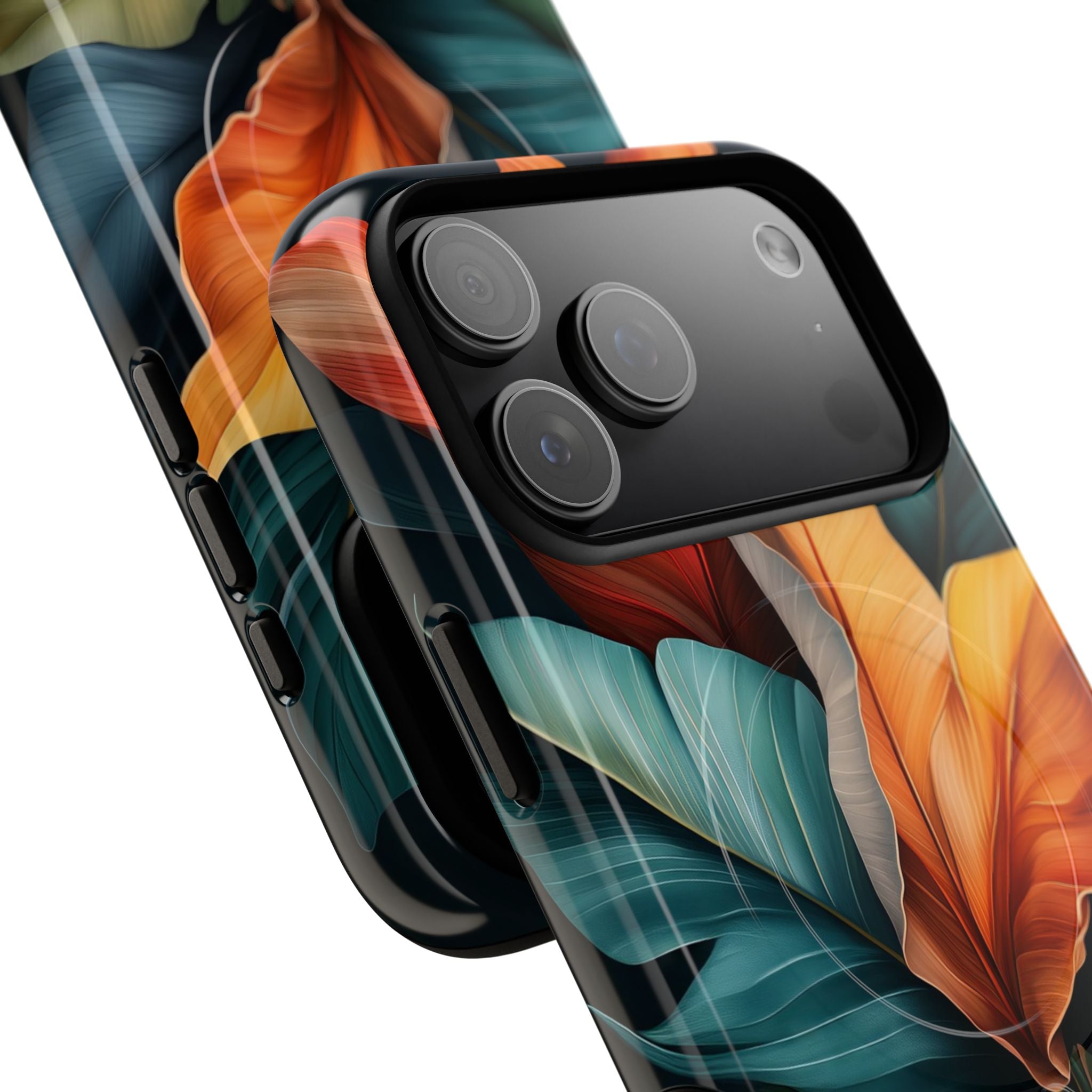 Tropical Leafburst iPhone 17 Pro Max Case - Tough+ - CASE•BOB