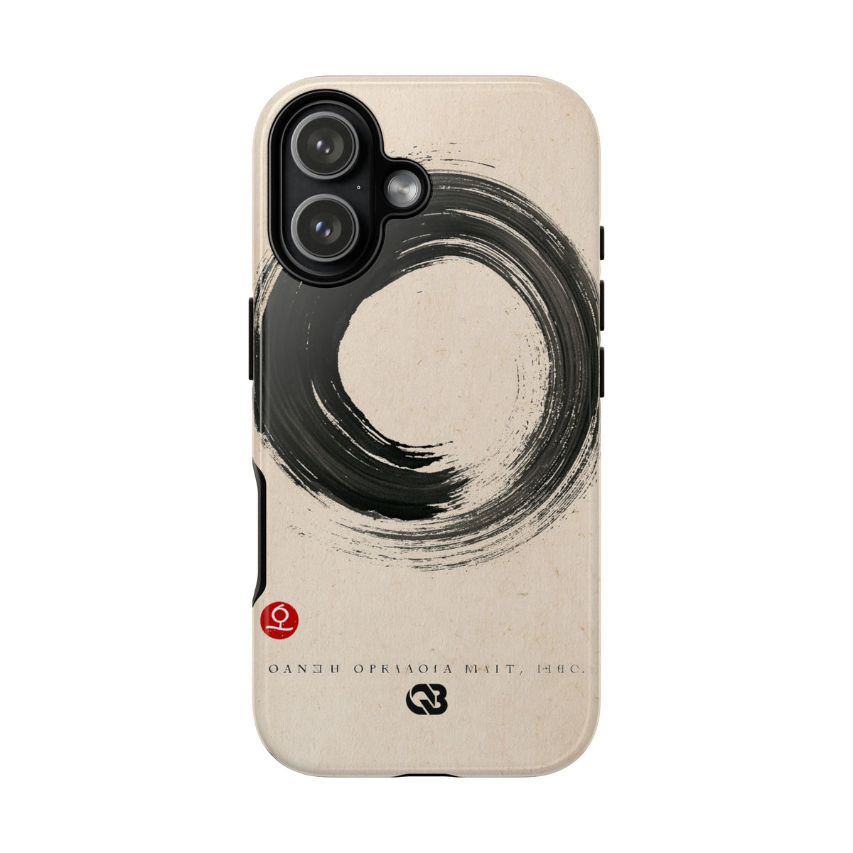 Zen Ensō Circle · Tough Phone Case for iPhone · Beige