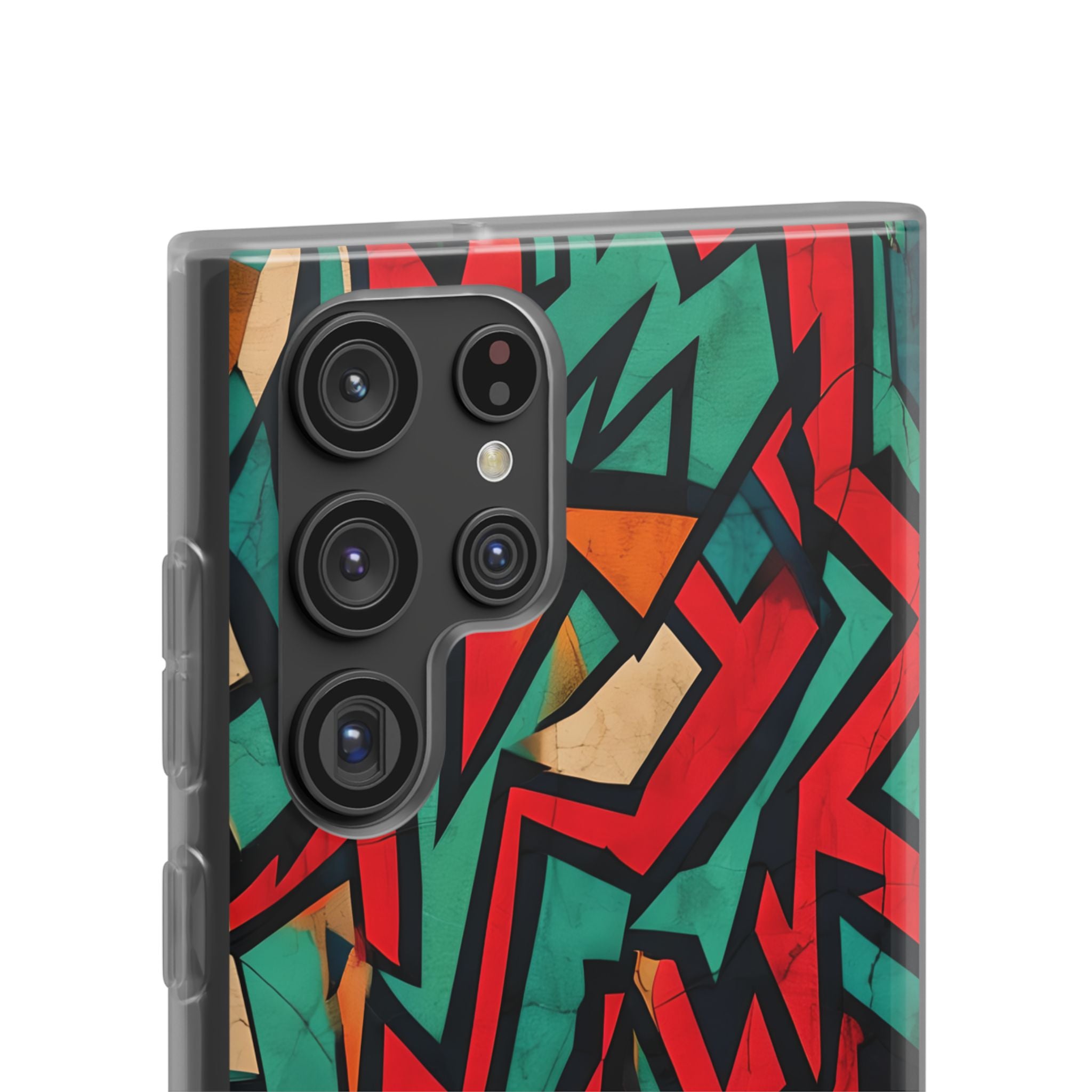 Crimson Zigzag Samsung S22 Ultra Case - Soft