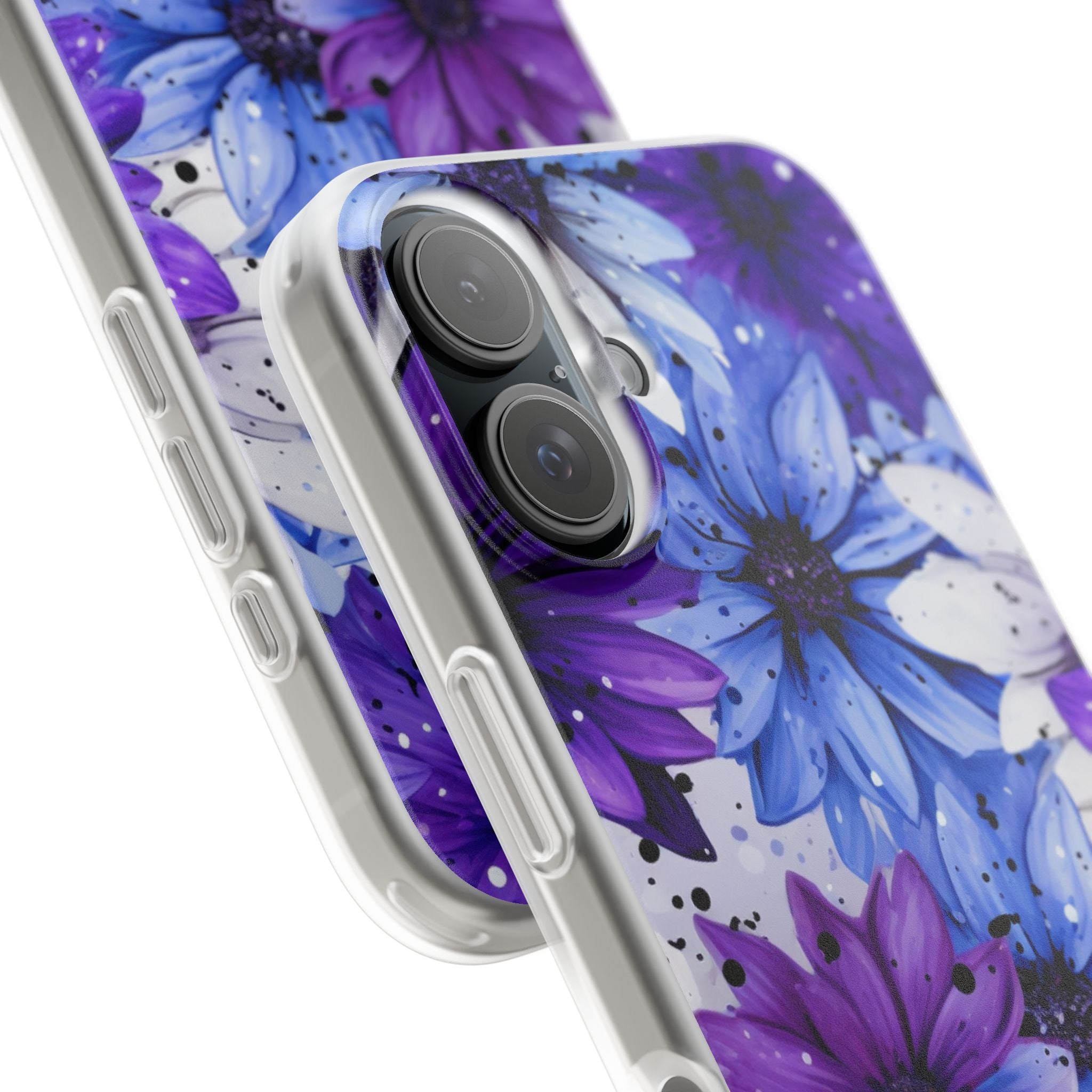 Ink Splatter Blooms · Soft Coque de téléphone pour iPhone