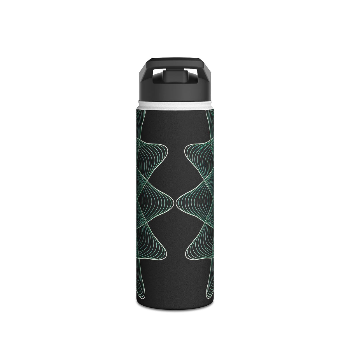 Harmonic Orbit Bloom · Insulated Water Bottle · Green