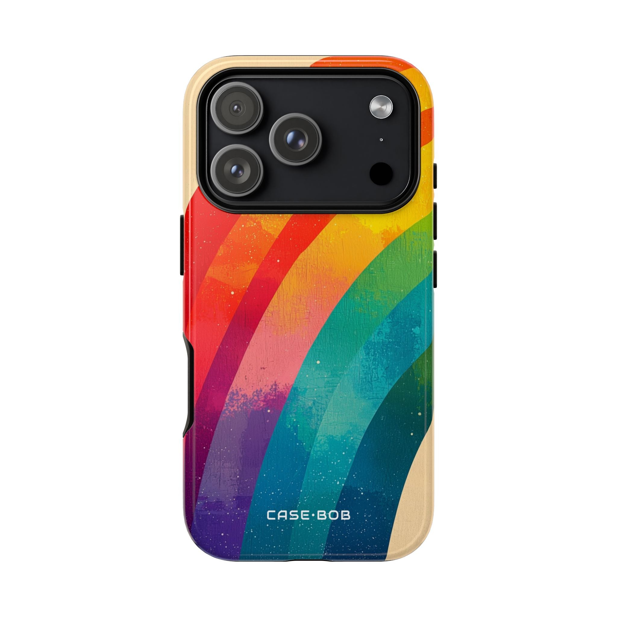 Textured Rainbow Arc iPhone 17 Pro Case - Tough - CASE•BOB