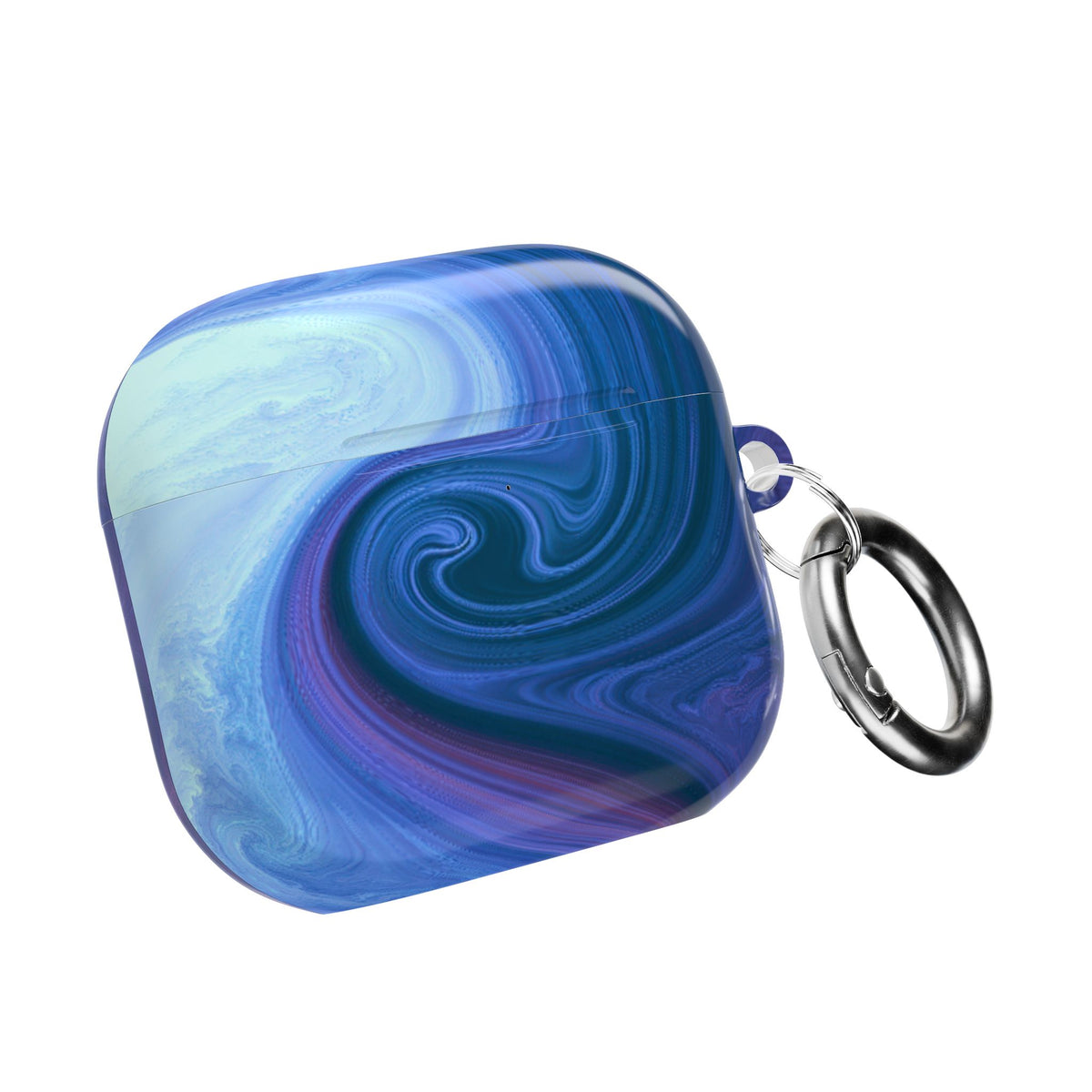 Azure Fluid Swirl · Hard Case for AirPods & AirPods Pro · Blue