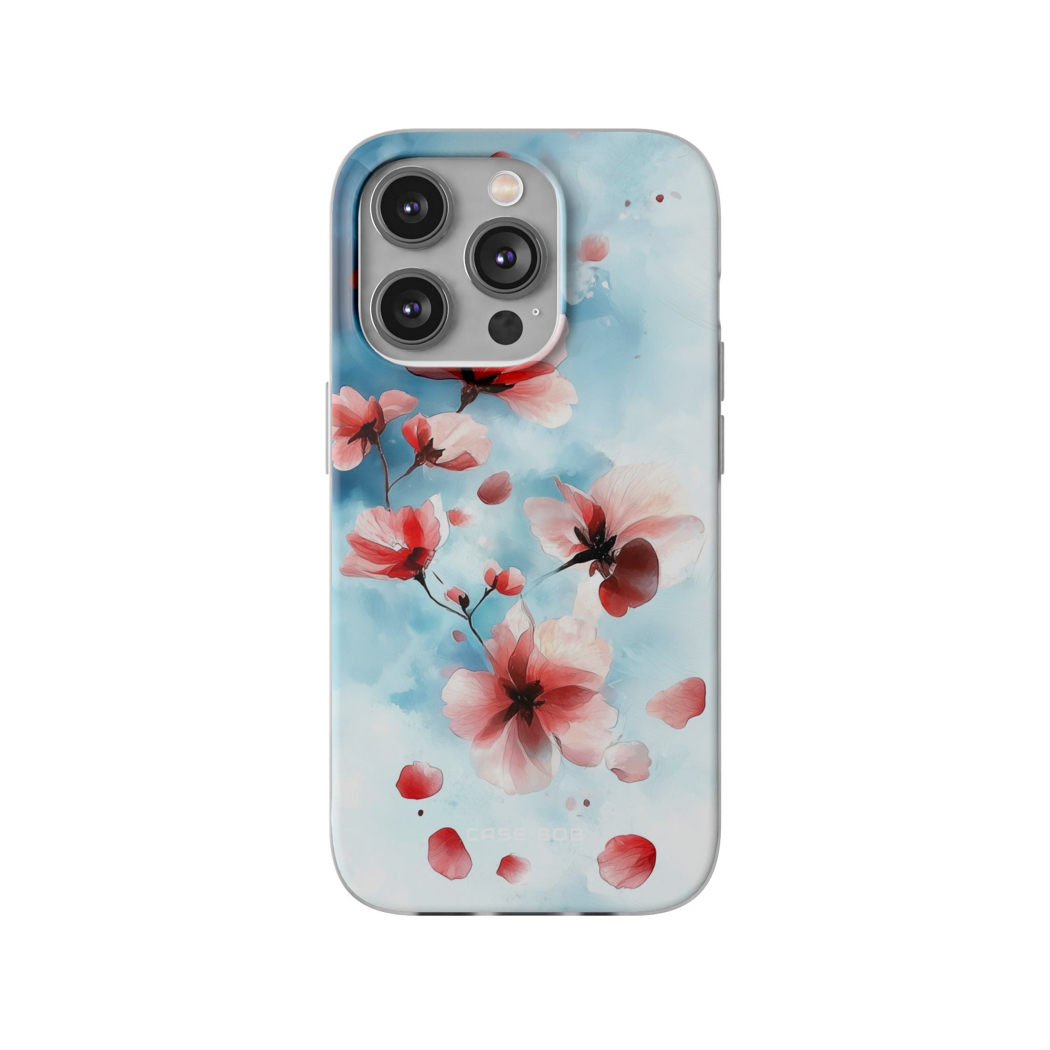 Roze Bloesem Drift iPhone 14 Pro Case - Soft