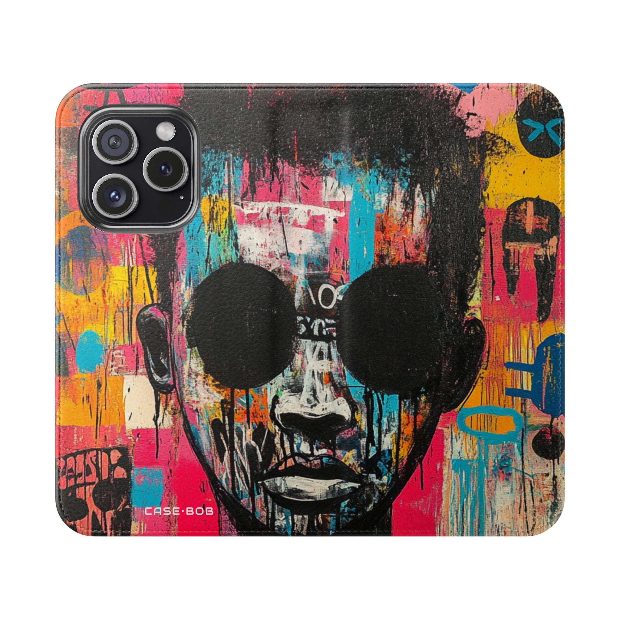 Black Orb Face - iPhone 15 Pro Case - Wallet