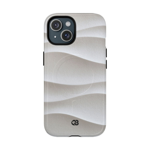 Sculpted Dune Relief · Tough 2.0 Magnetic Phone Case for iPhone · White