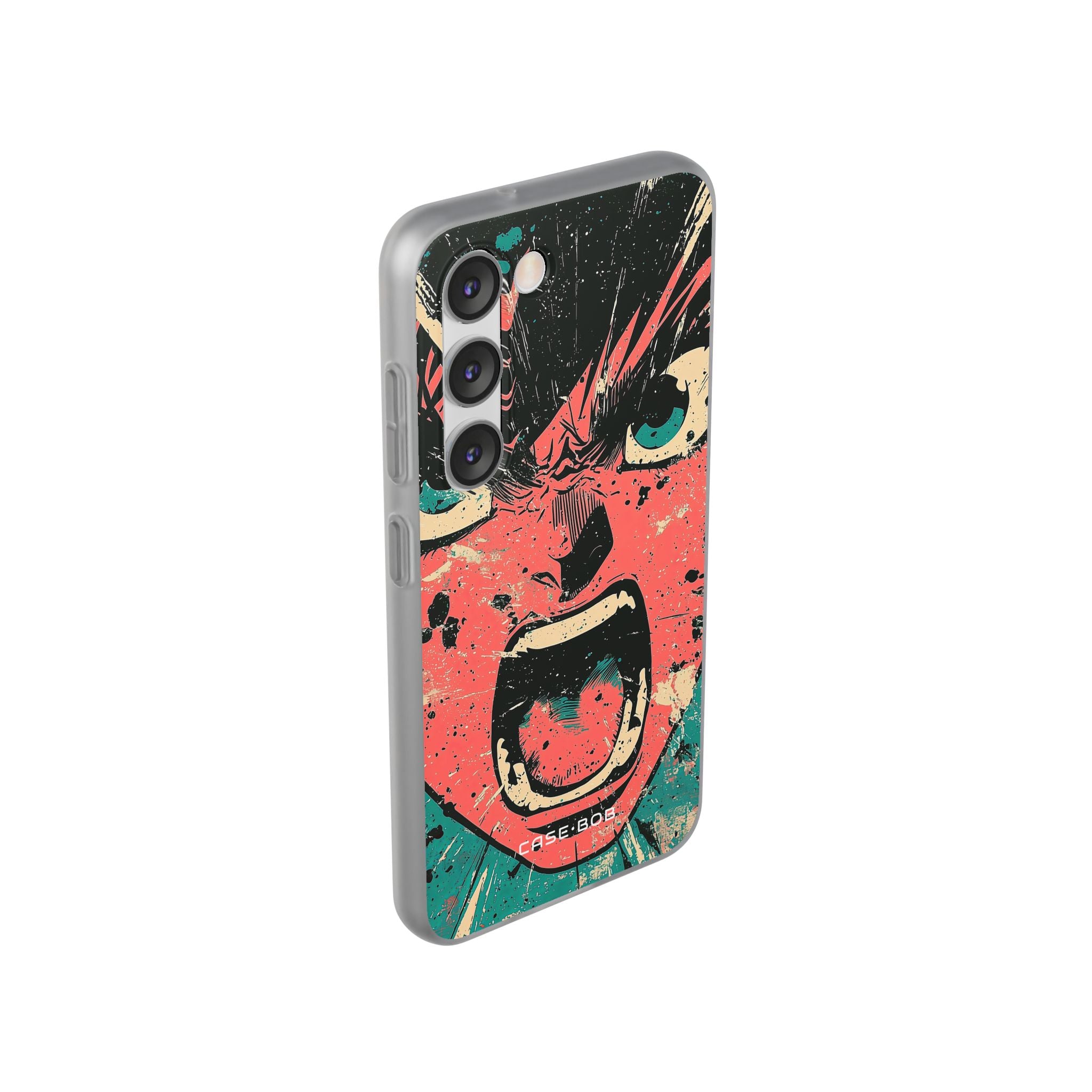 Screaming Face Pink Samsung S23 Case - Soft
