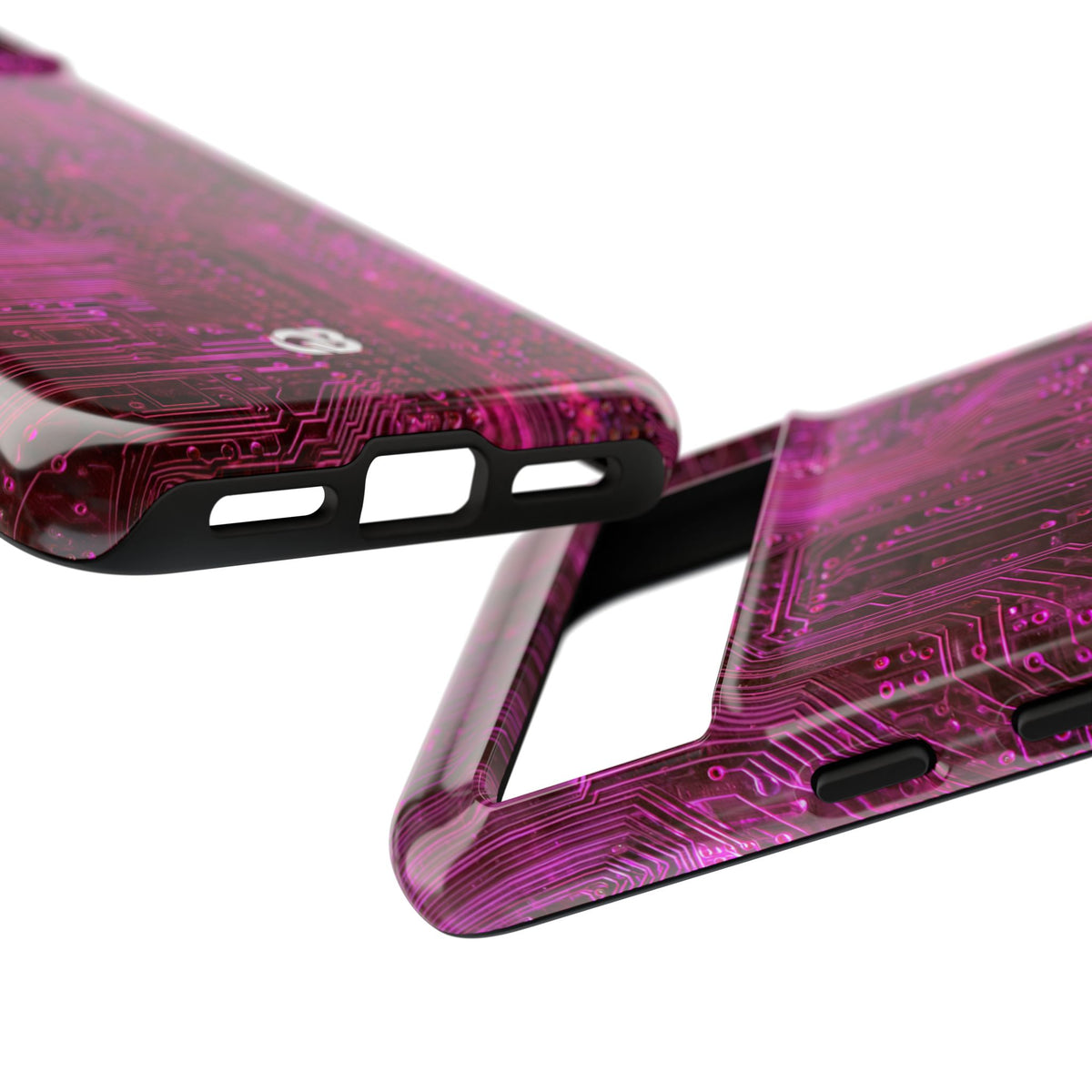 Magenta Circuit Trace · Tough Phone Case for Pixel · Pink