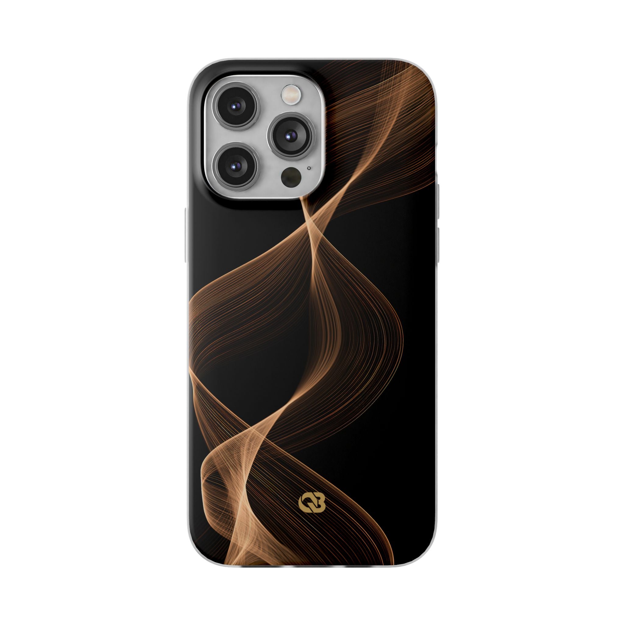 Brown Lite Phone Case for iPhone - Copper Silk Wave