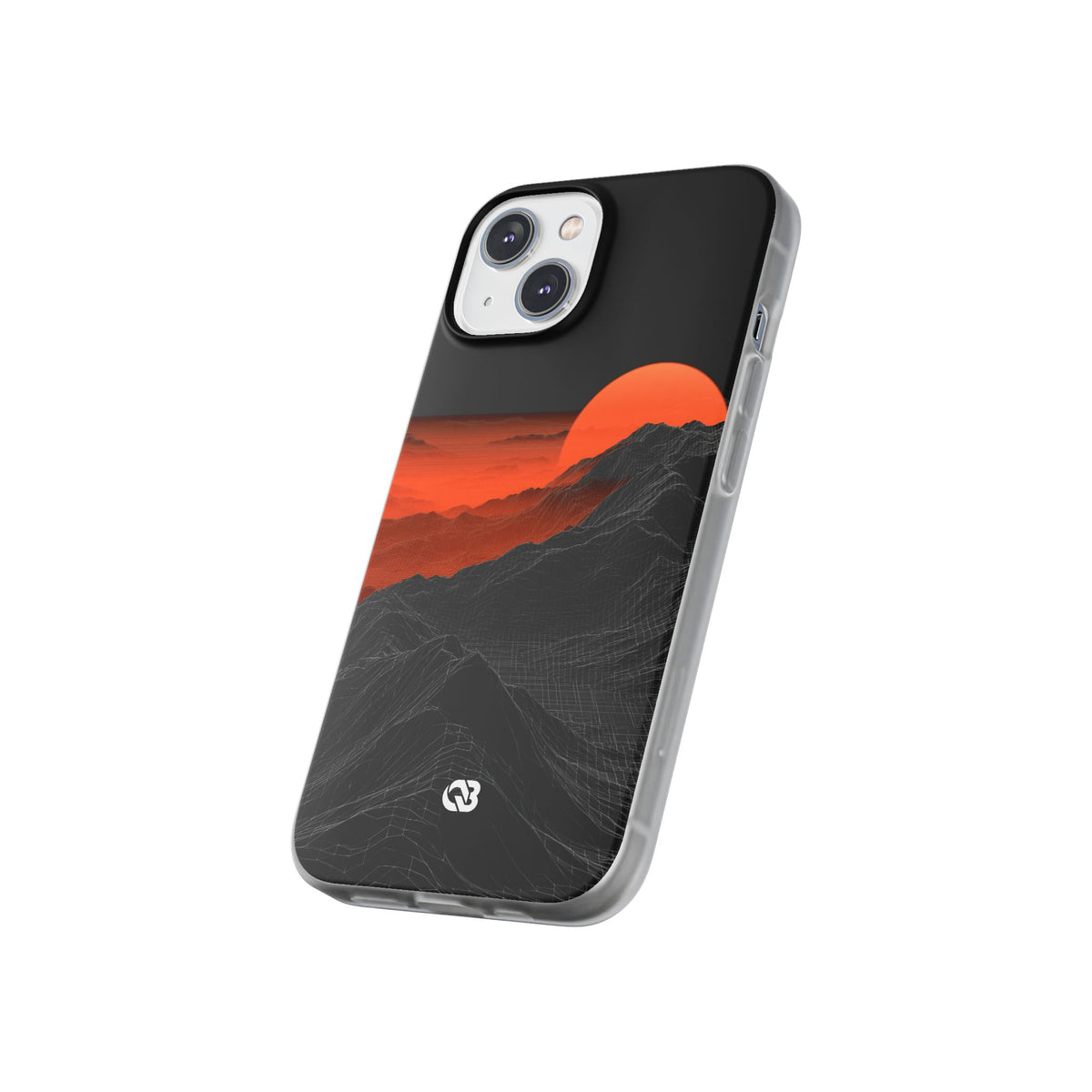 Solar Ridge Mesh · Lite Phone Case for iPhone · Black