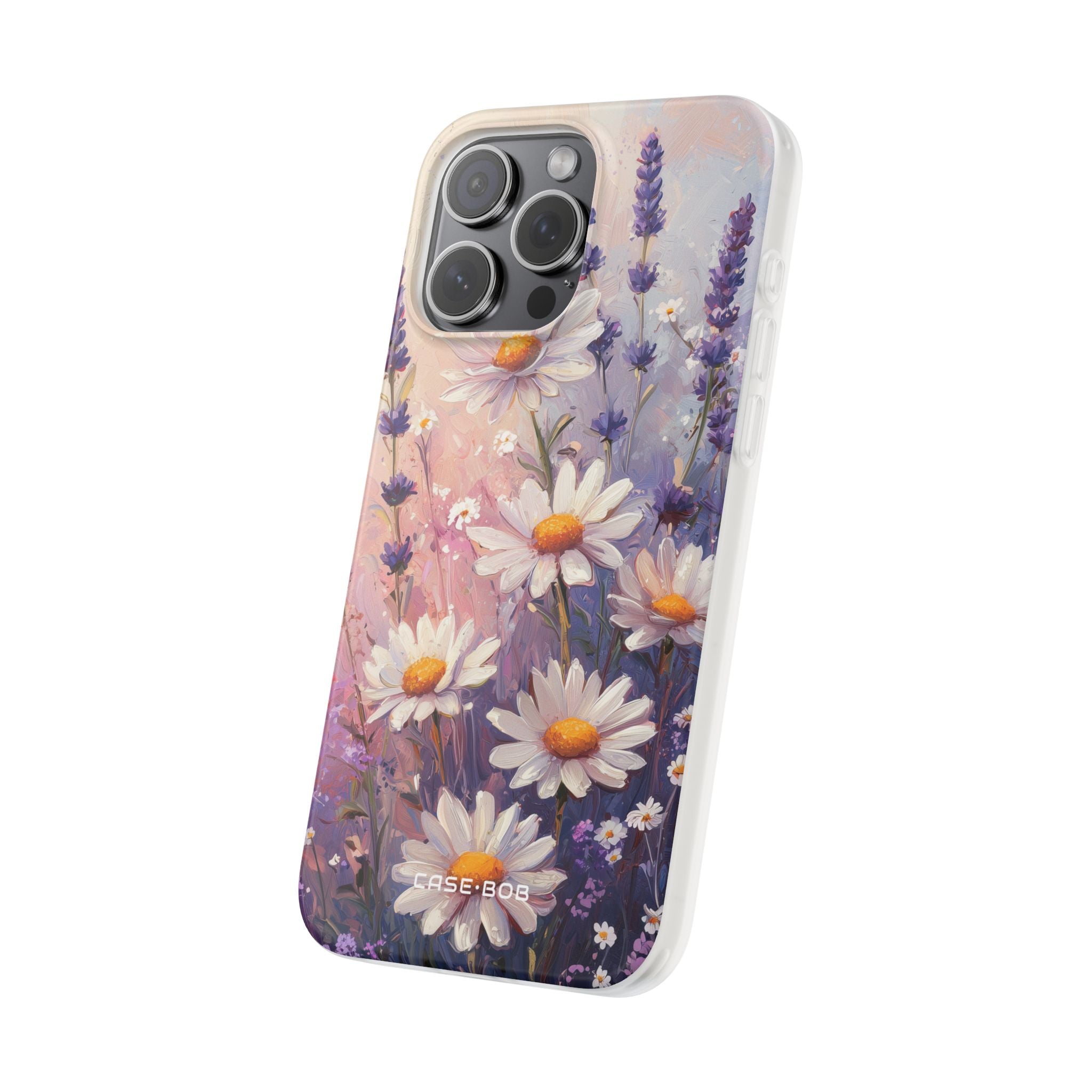 Daisy Laventeli Kukkia iPhone 15 Pro Max - Soft -pehmusteline