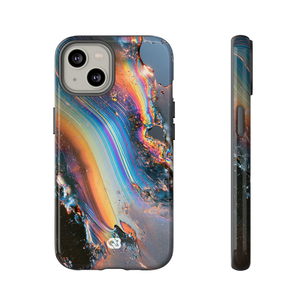 Prismatic Aura Flow · Tough Phone Case for iPhone · Blue