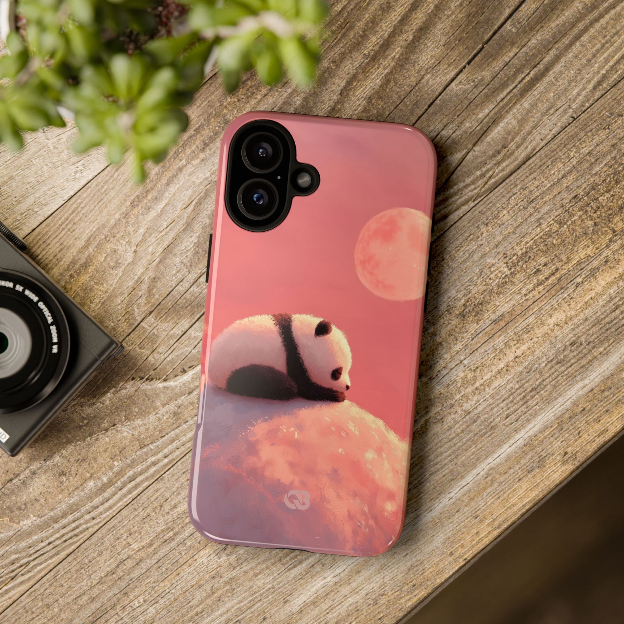 Rose Moon Panda · Tough Coque de téléphone pour iPhone