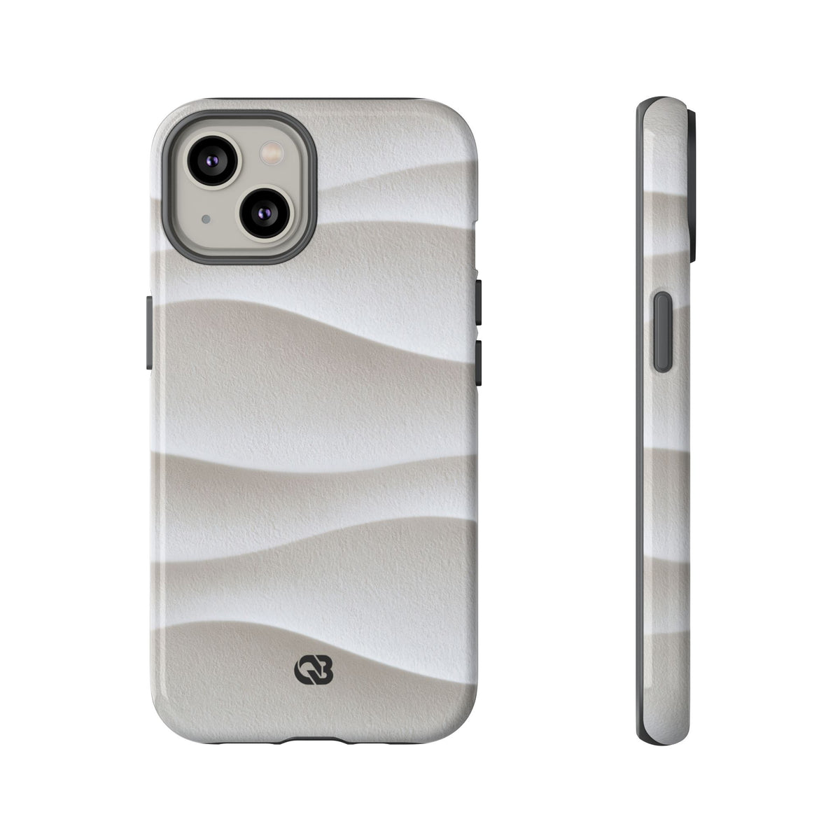 Sculpted Dune Relief · Tough Phone Case for iPhone · White