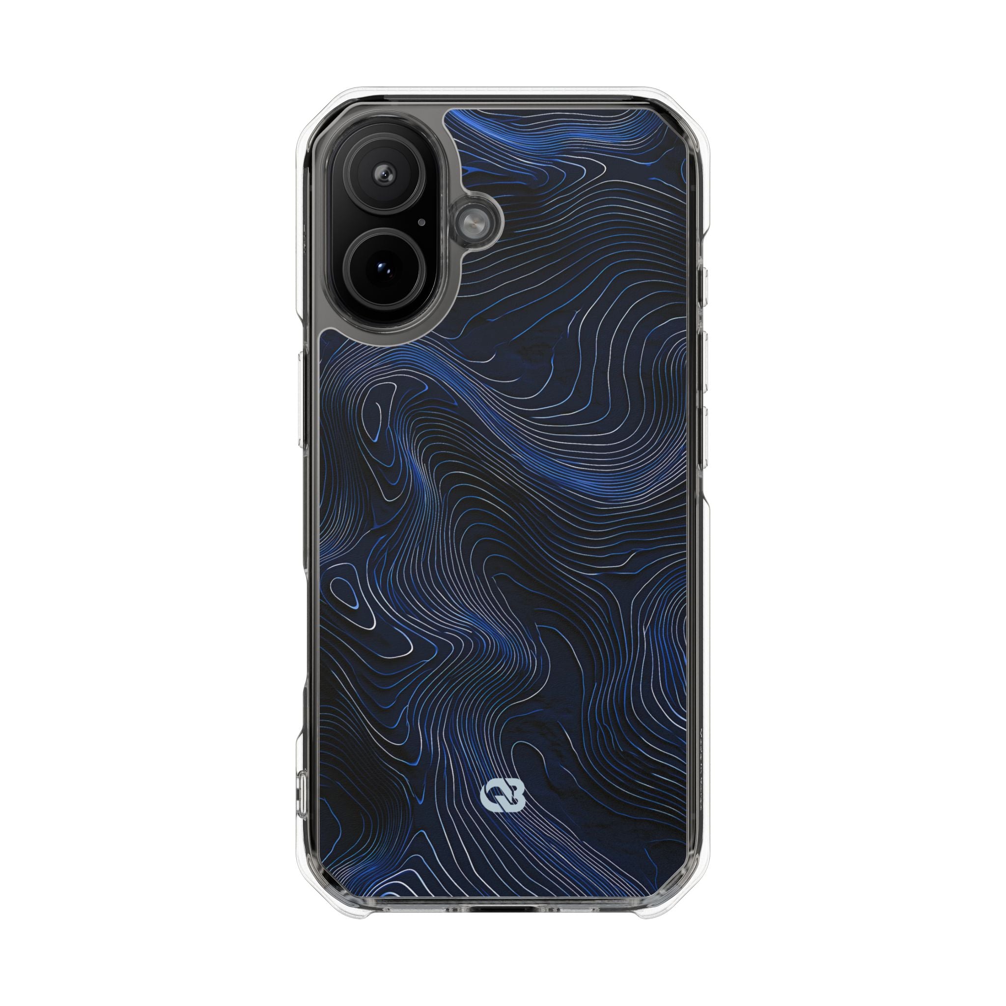 Blue Impact MagSafe Phone Case for iPhone - Cobalt Contour Ridge