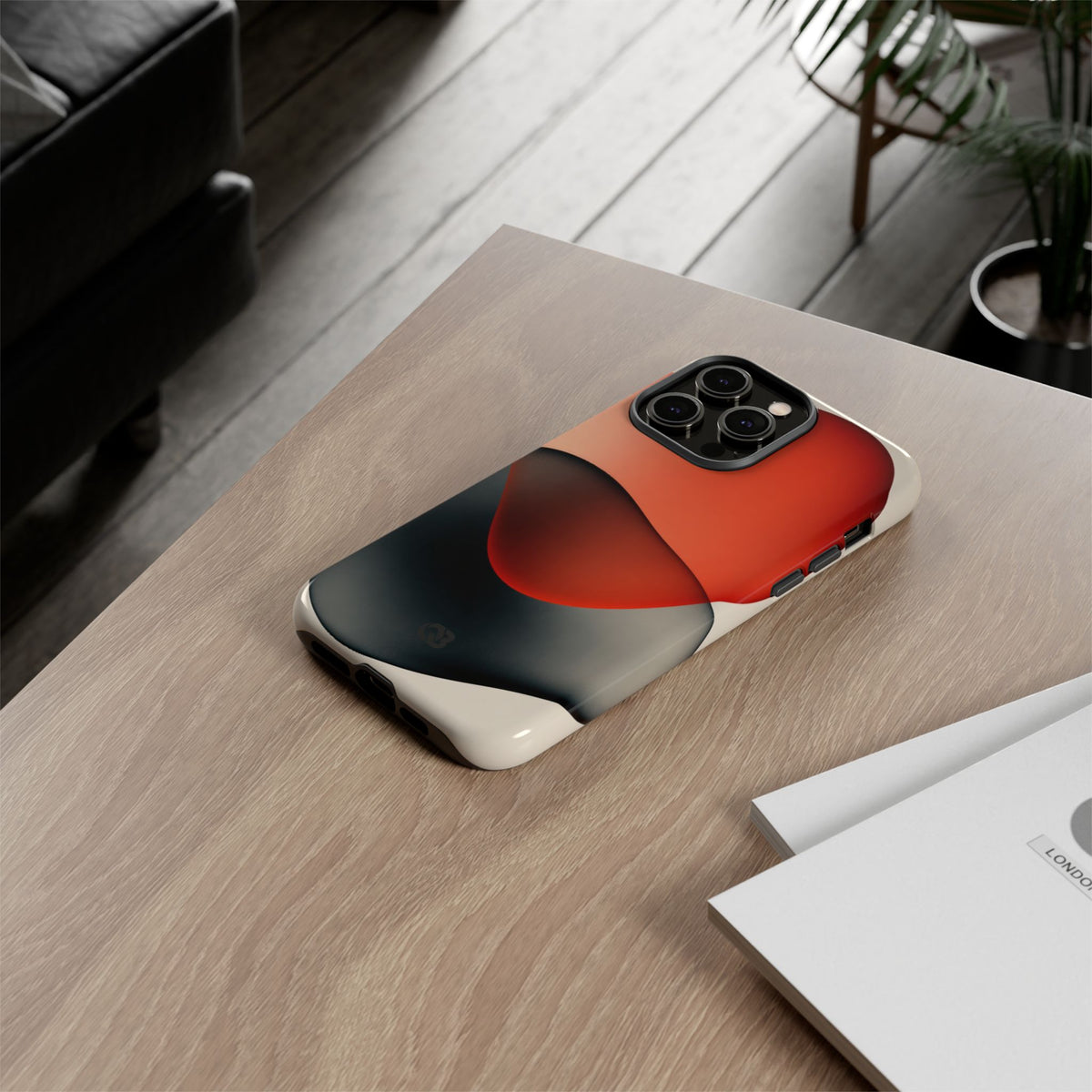 Translucent Crimson Form · Tough Phone Case for iPhone · Red