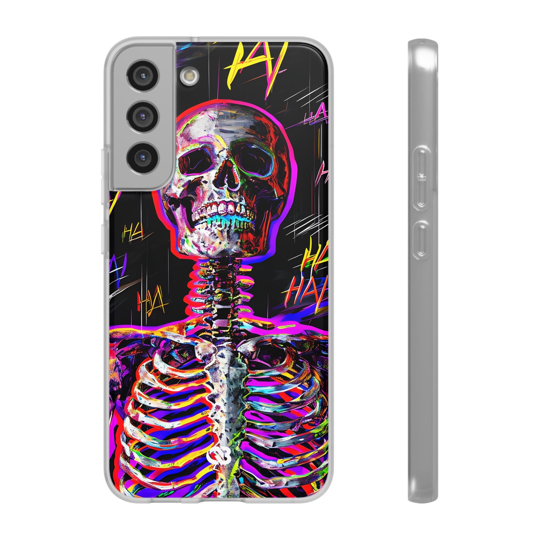 Neon Glitch Skeleton · Soft Handyhülle für Samsung