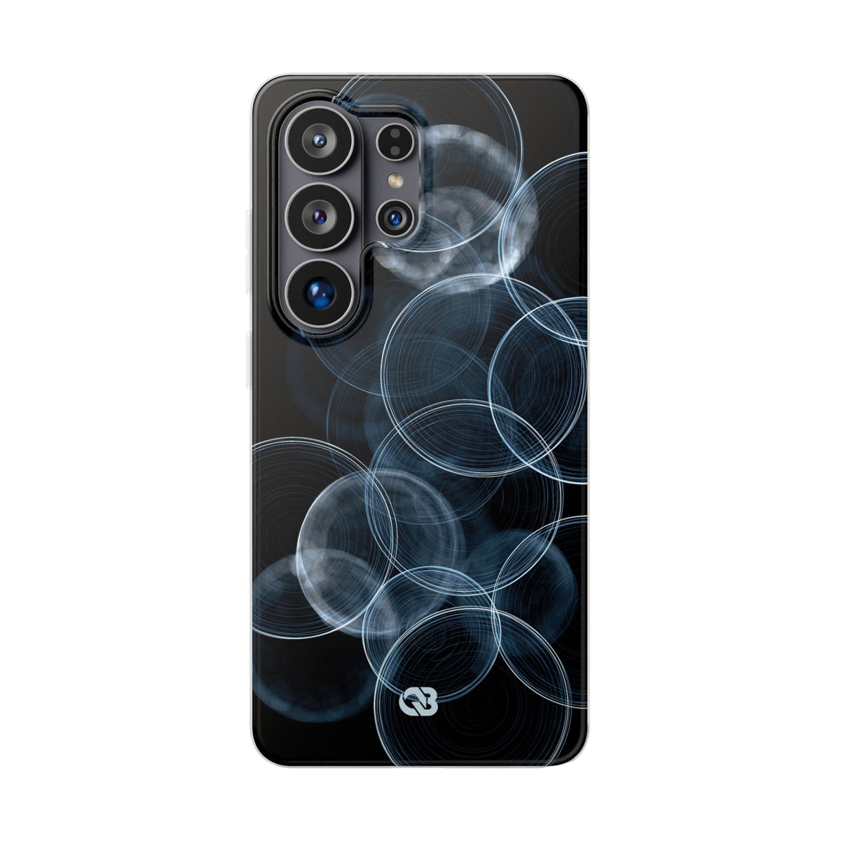 Blue Lite Phone Case for Samsung - Cyan Pulse Ripple