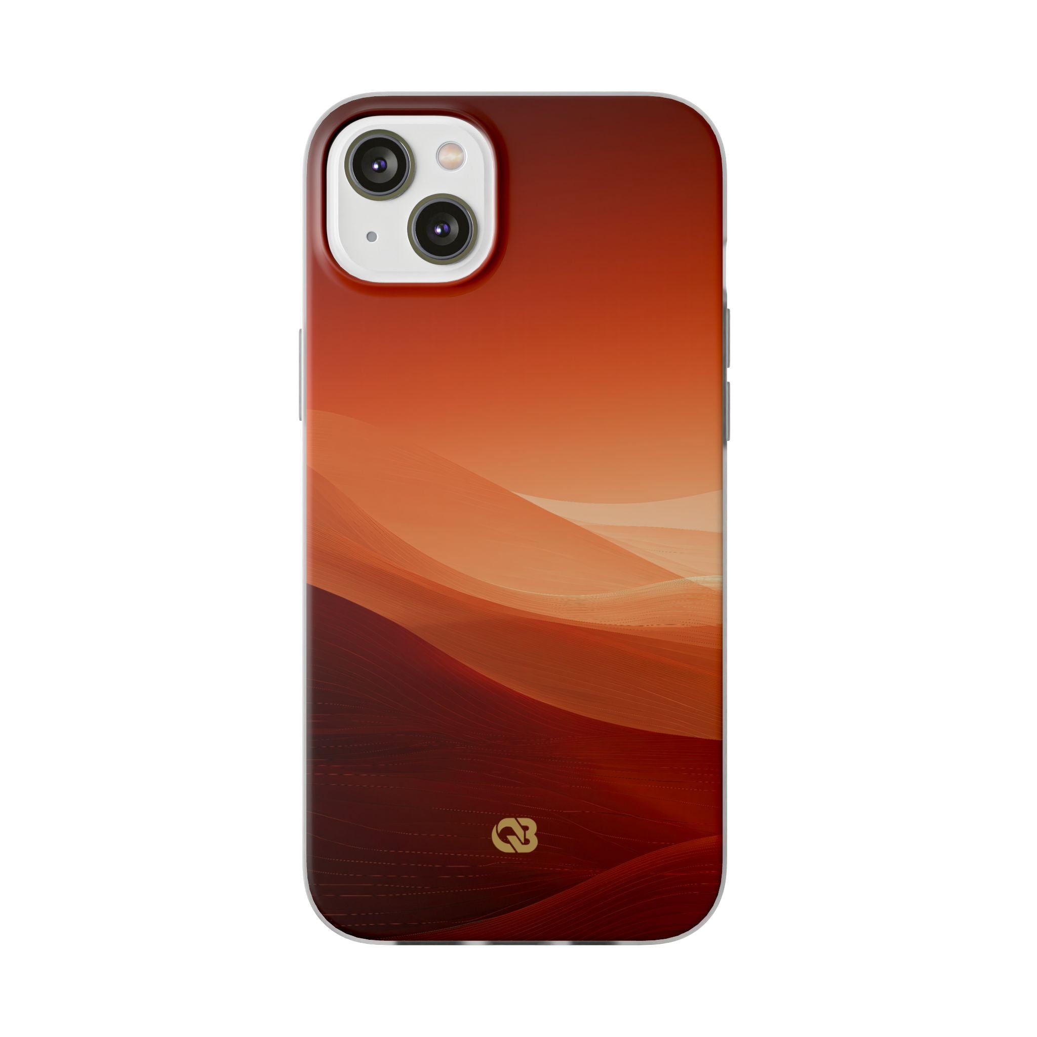 Orange Lite Phone Case for iPhone - Crimson Dune Gradient