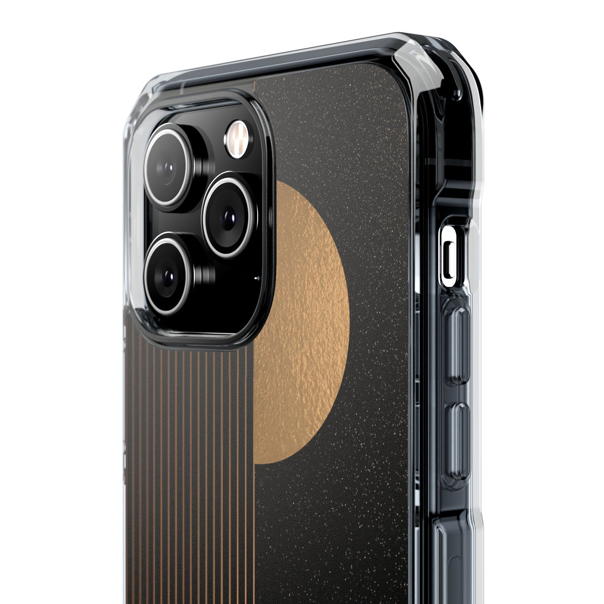 Gold Impact MagSafe Phone Case for iPhone - Gilded Obsidian Dunes