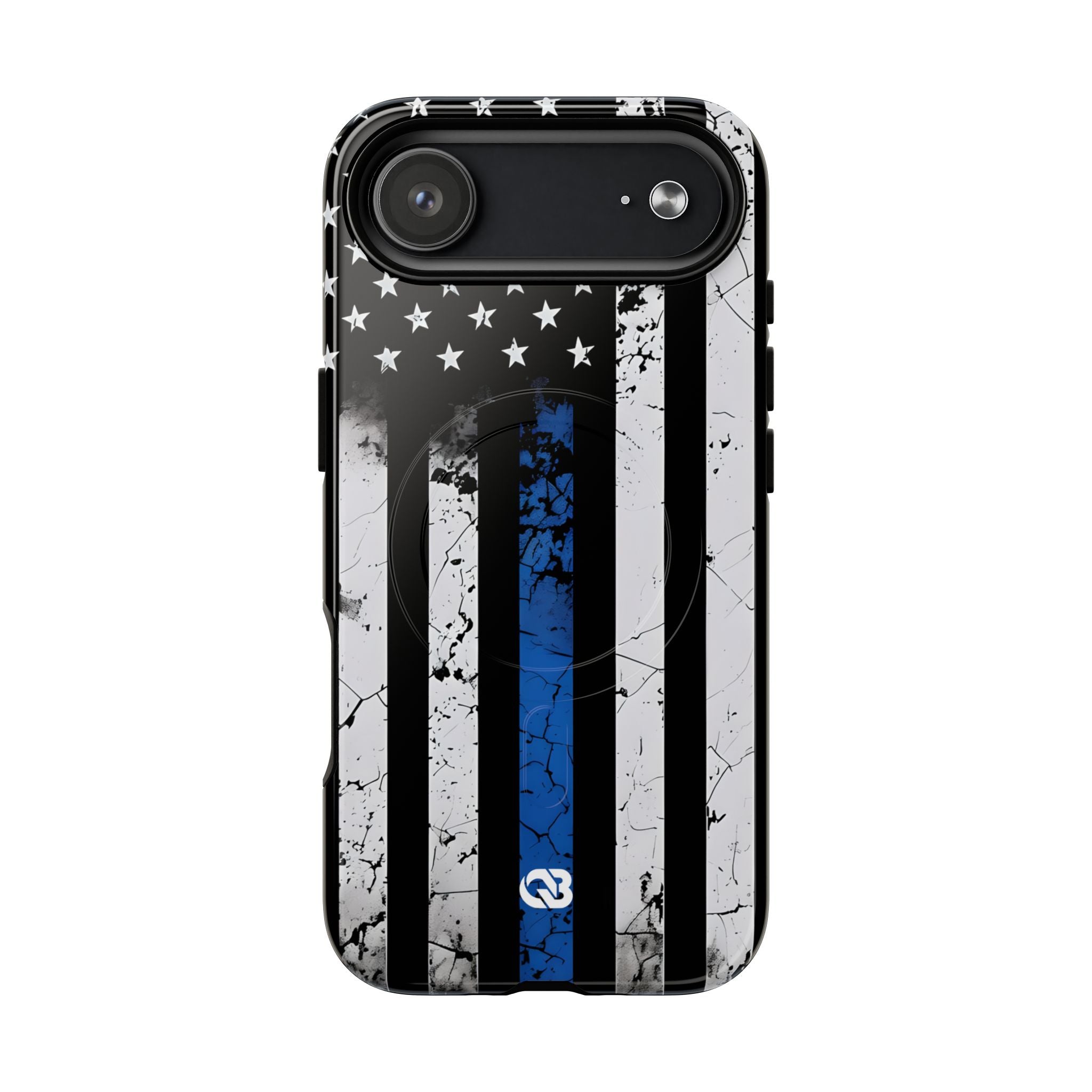 Gritty Cobalt Flag · Tough+ Phone Case for iPhone · Magsafe