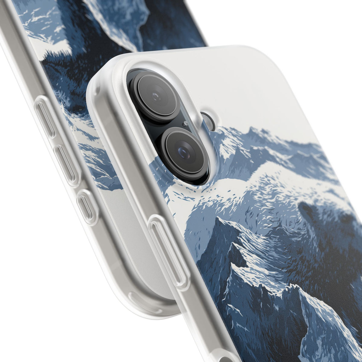 Fjord Summit Bear · Lite Phone Case for iPhone · Blue