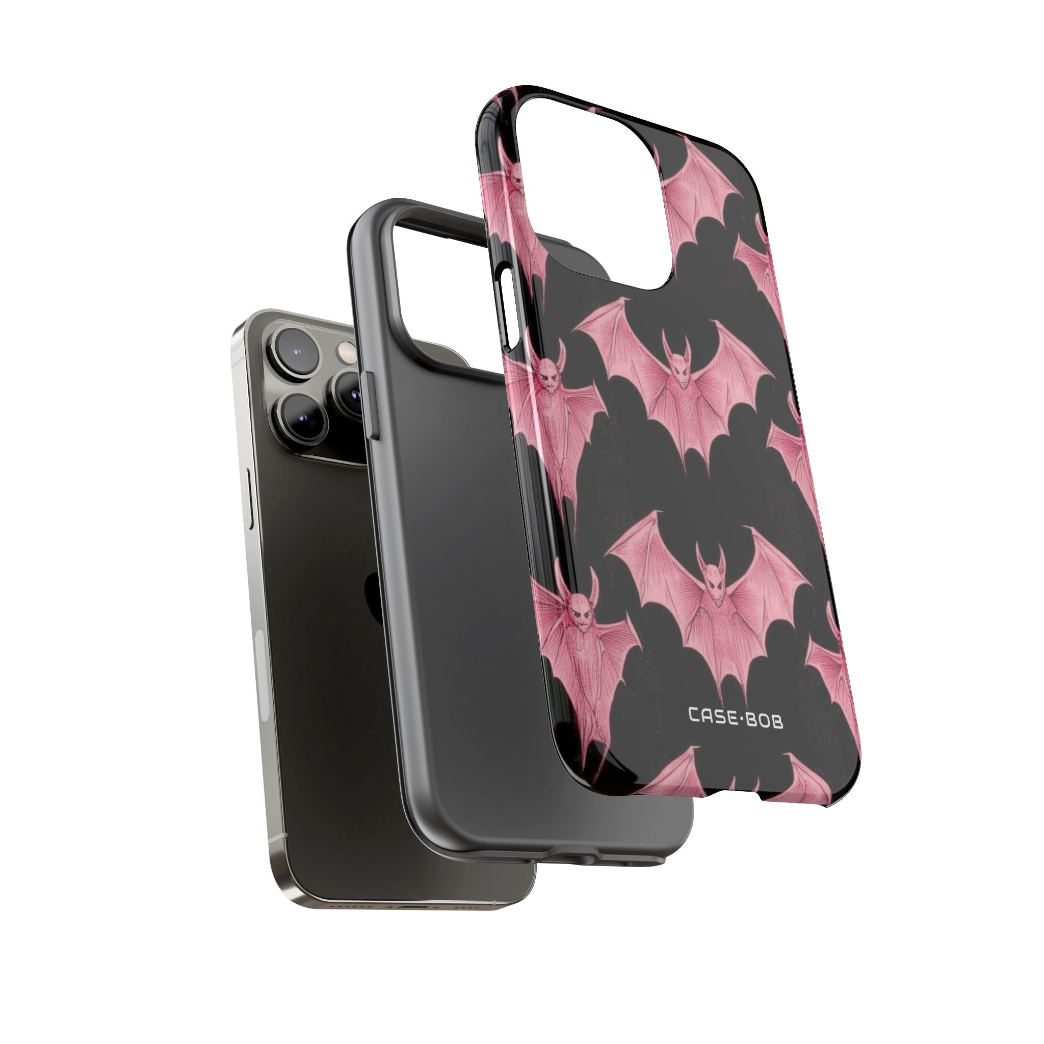 Pink Batwave iPhone 14 Pro Max Case - Tough