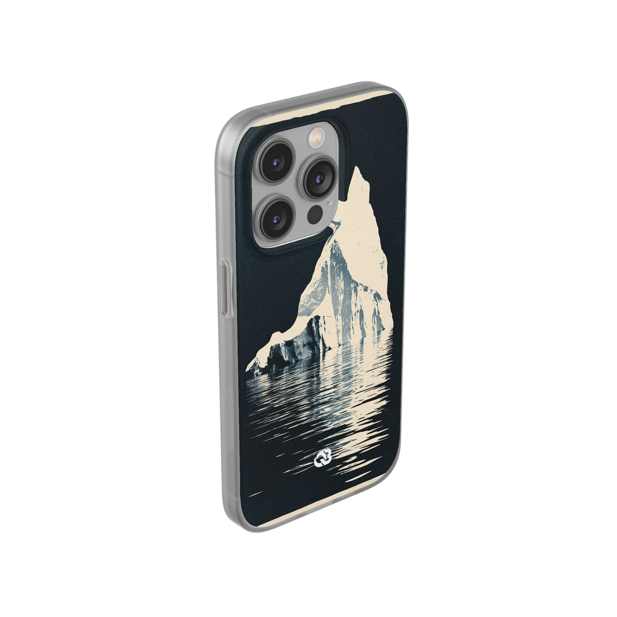 Blue Lite Phone Case for iPhone - Frozen Navy Monolith