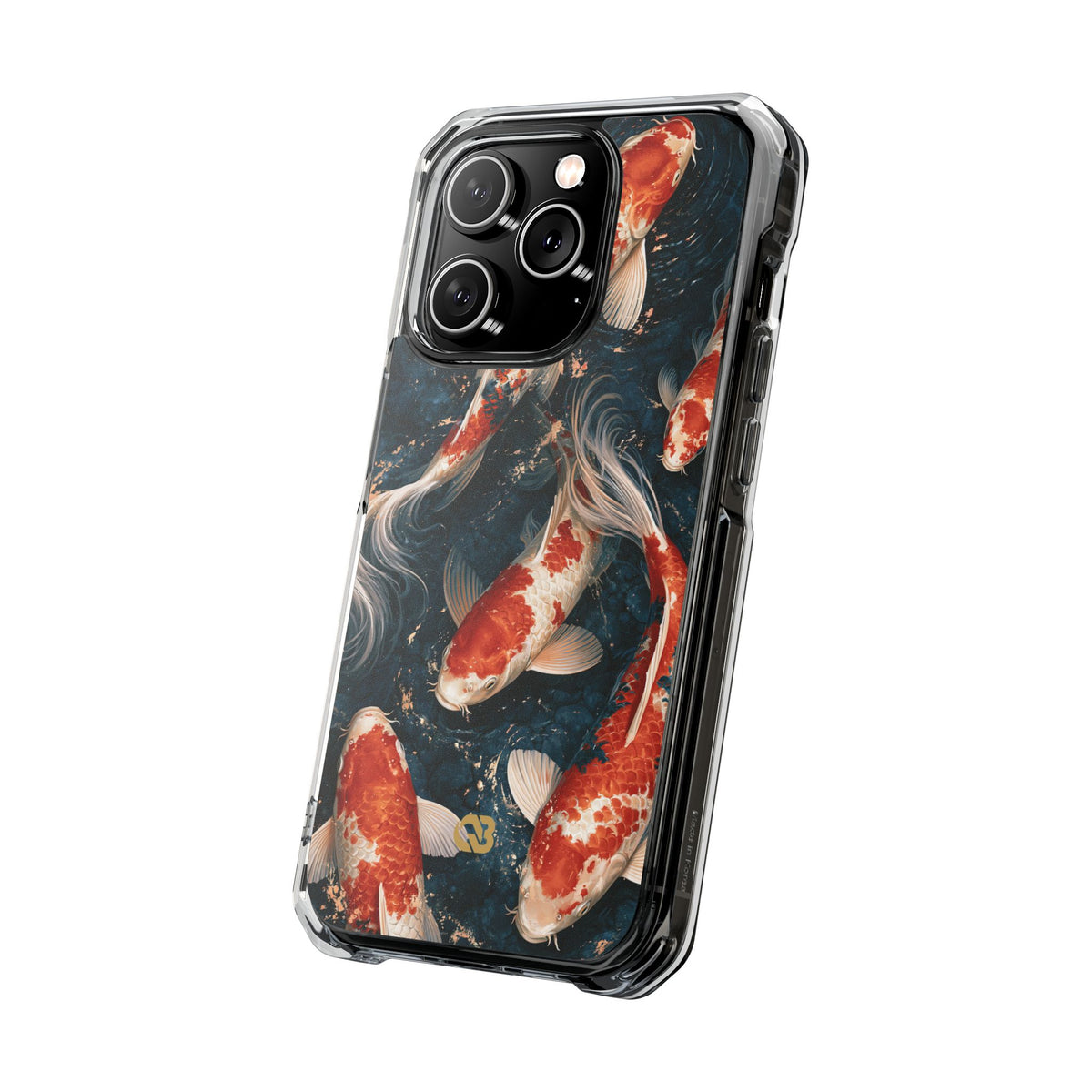 Imperial Nishikigoi · Clear Impact Magnetic Phone Case for iPhone · Blue
