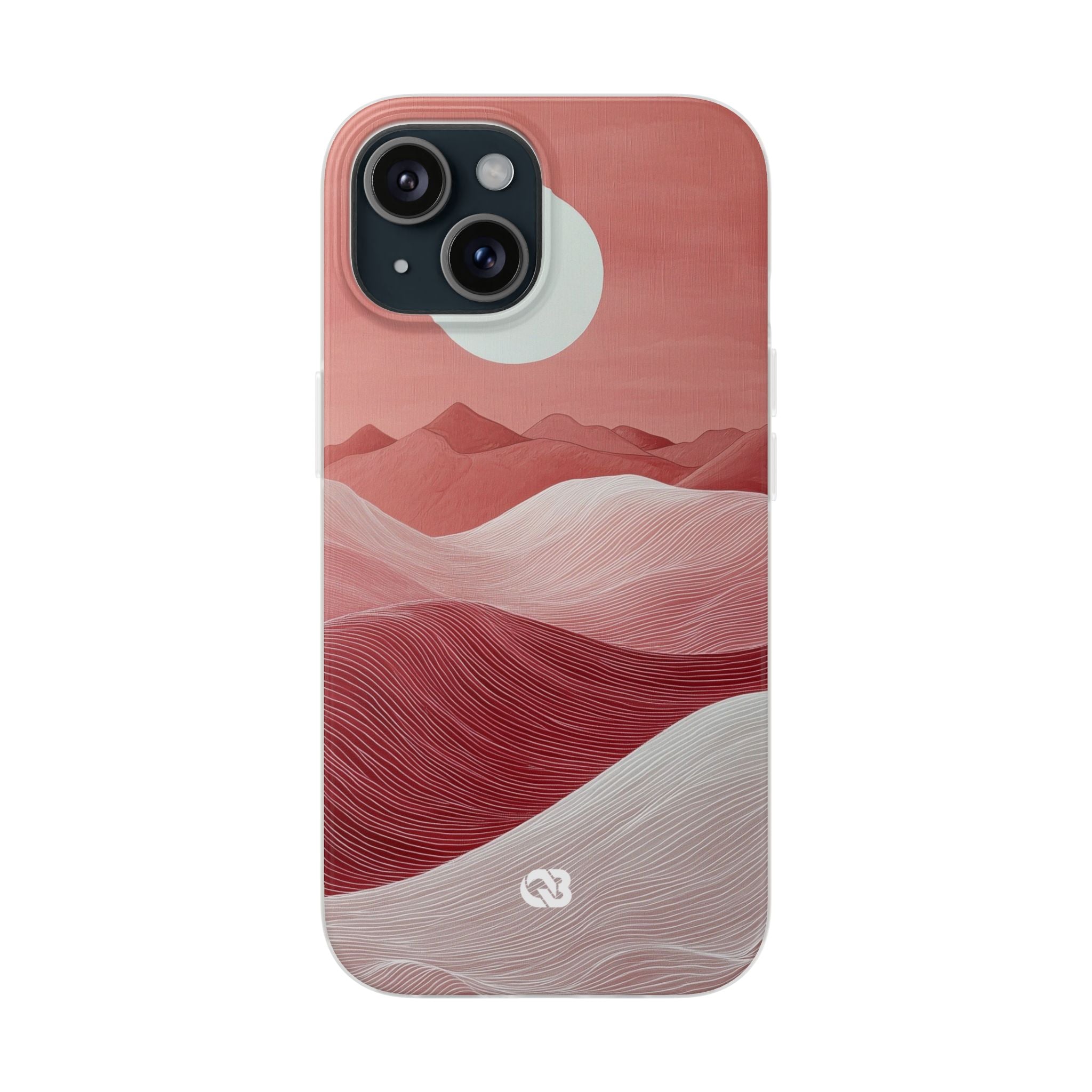 Crimson Dune Horizon · Soft Telefoncover for iPhone