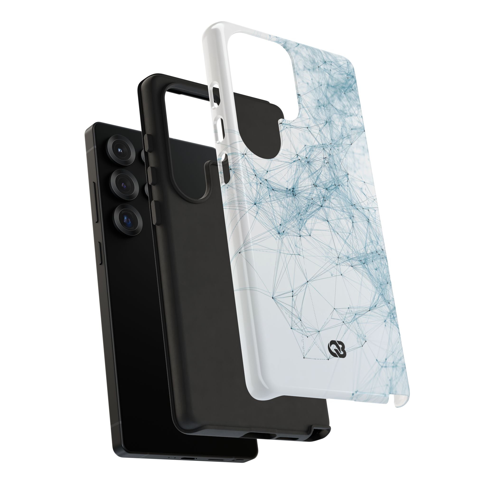 Blue Tough Phone Case for Samsung - Glacial Neural Web