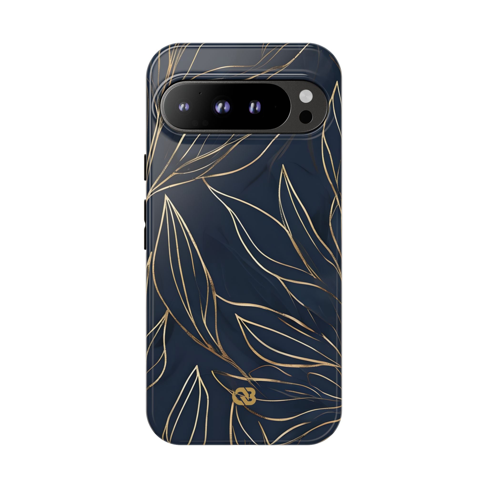 Gilded Navy Foliage · Tough Phone Case for Google Pixel