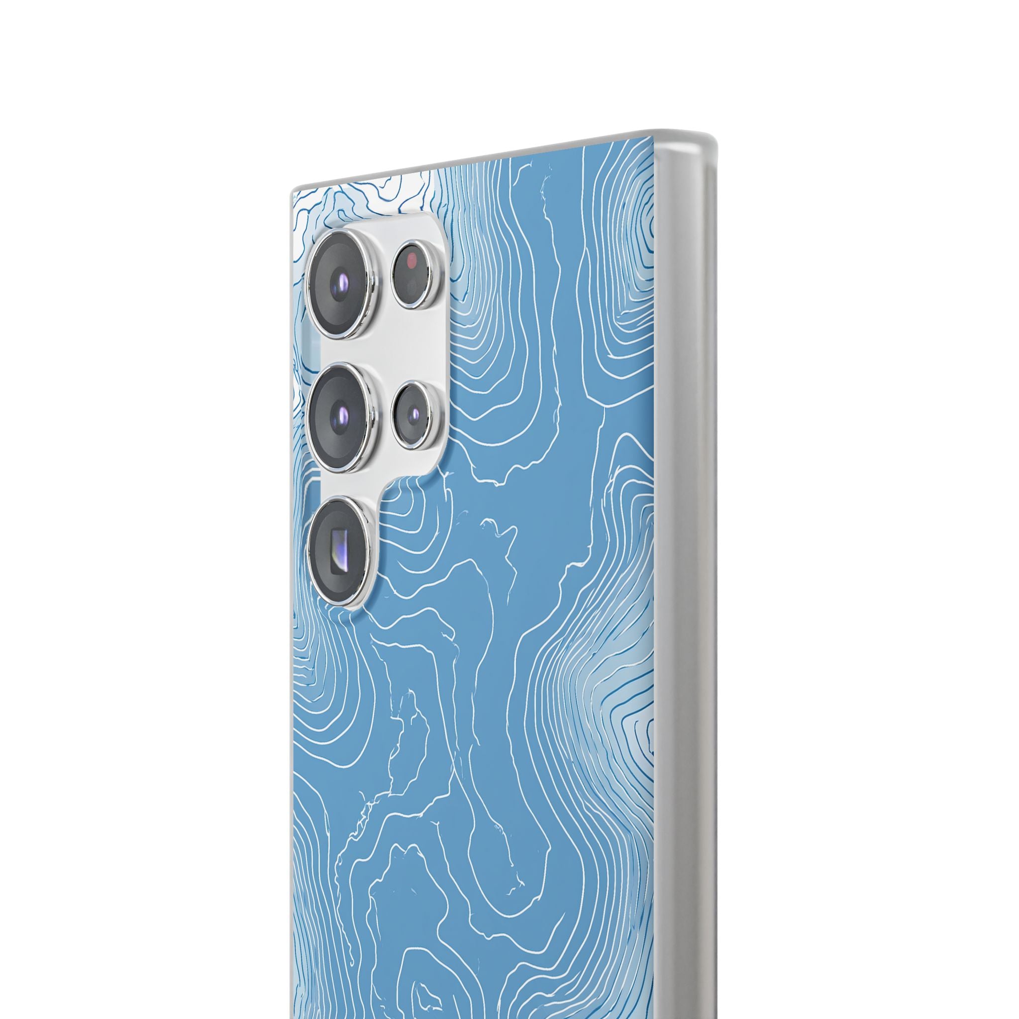 Blue Lite Phone Case for Samsung - Glacial Ridge Topo